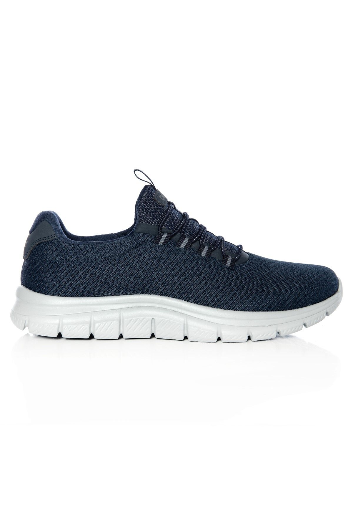 bilcee-Men's Navy Blue Lace-Up Thick Sole Comfortable Daily & Walking Sports Shoes 1011 1