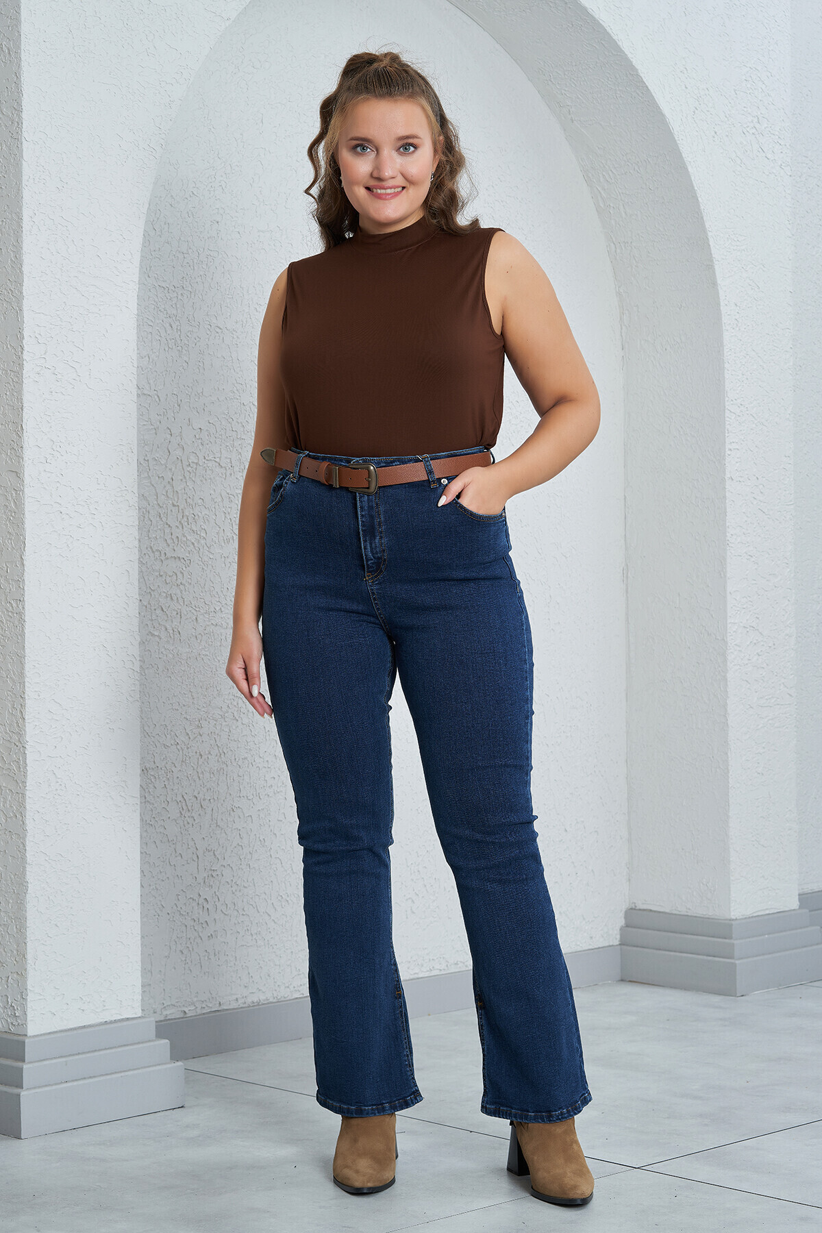 Büyük Moda Suni Desenli Deri Kemer görsel 2