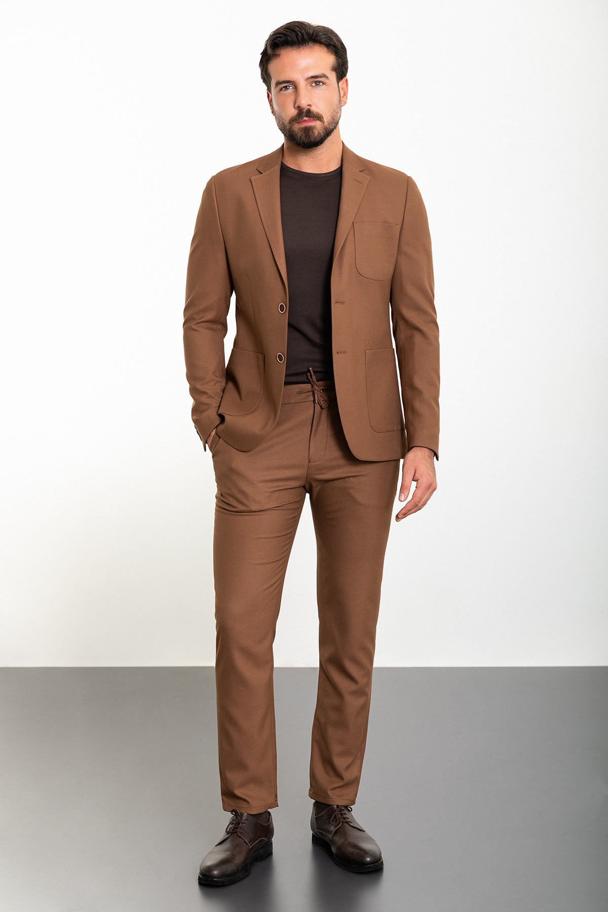 Mcr-Costum de buzunar pentru bărbați, slim fit, cu șnur mono 3