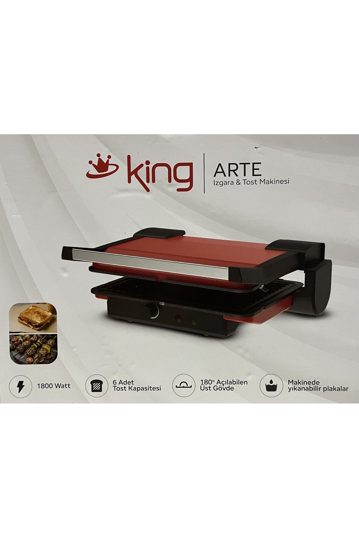 King Arte Izgara Tost Makinası