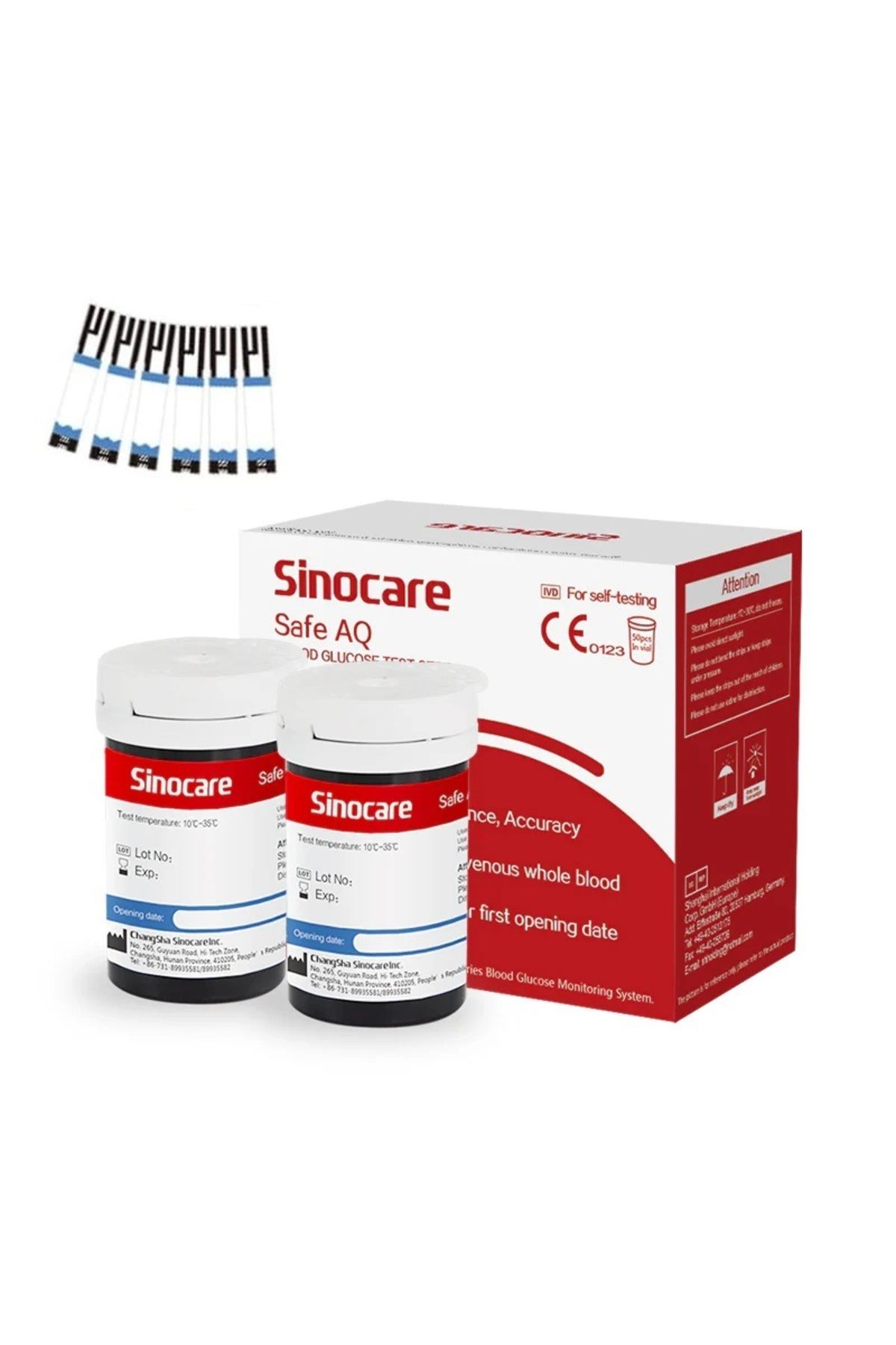 sinocare Safe AQ Şeker Ölçüm Çubuğu