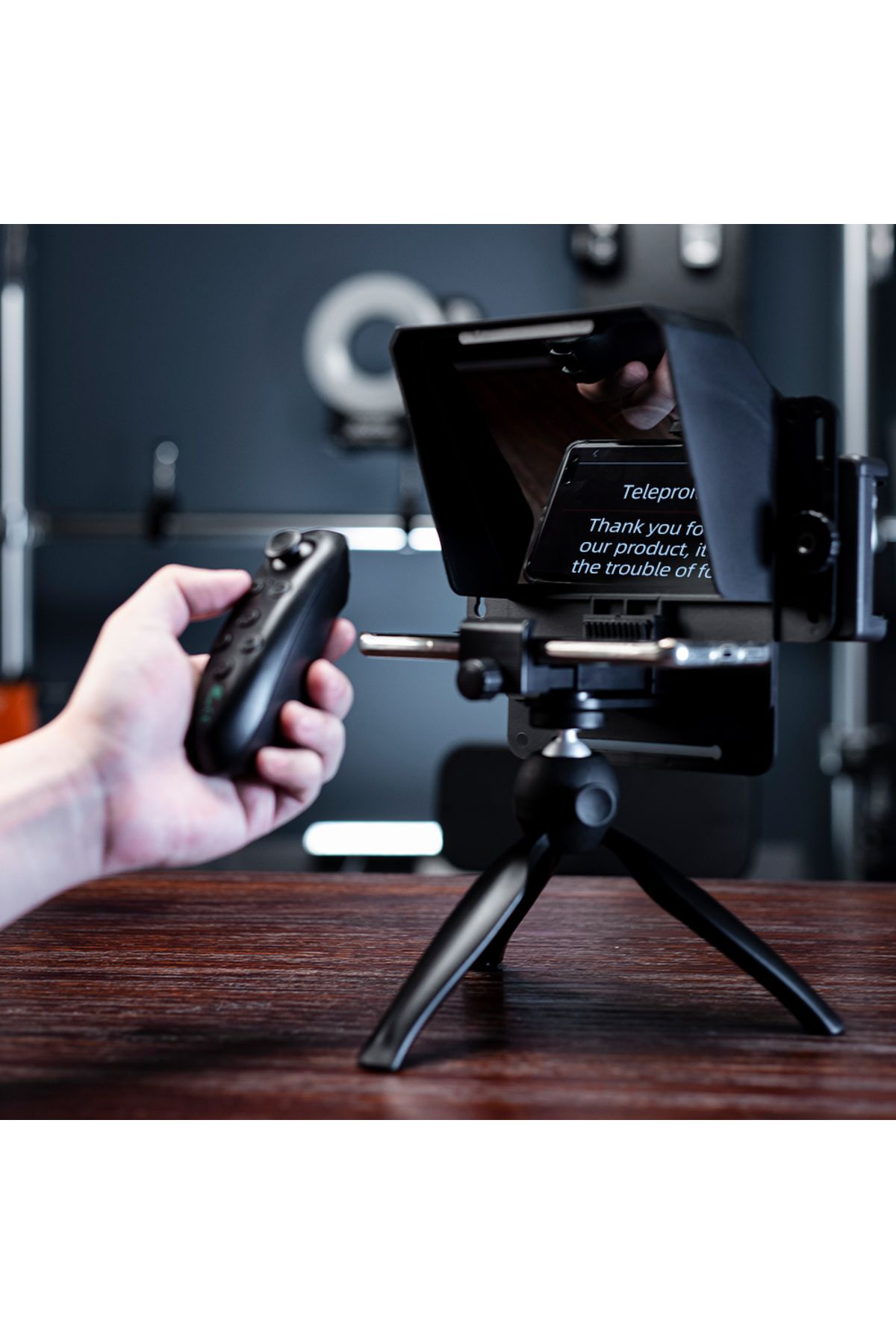 AMBITFUL-Phone and DSLR Recording Mini Teleprompter Portable Inscriber Mobile Teleprompter Artifact Video ... 3