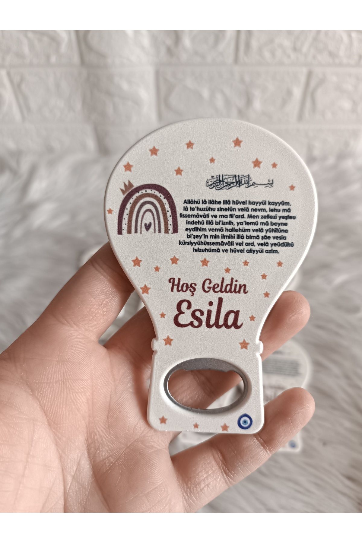 Doğrukan Hediyelik 50 adet kahverengi gökkuşaklı balon açacak magnet yenidoğan doğum günü mevlüt hediyelikleri
