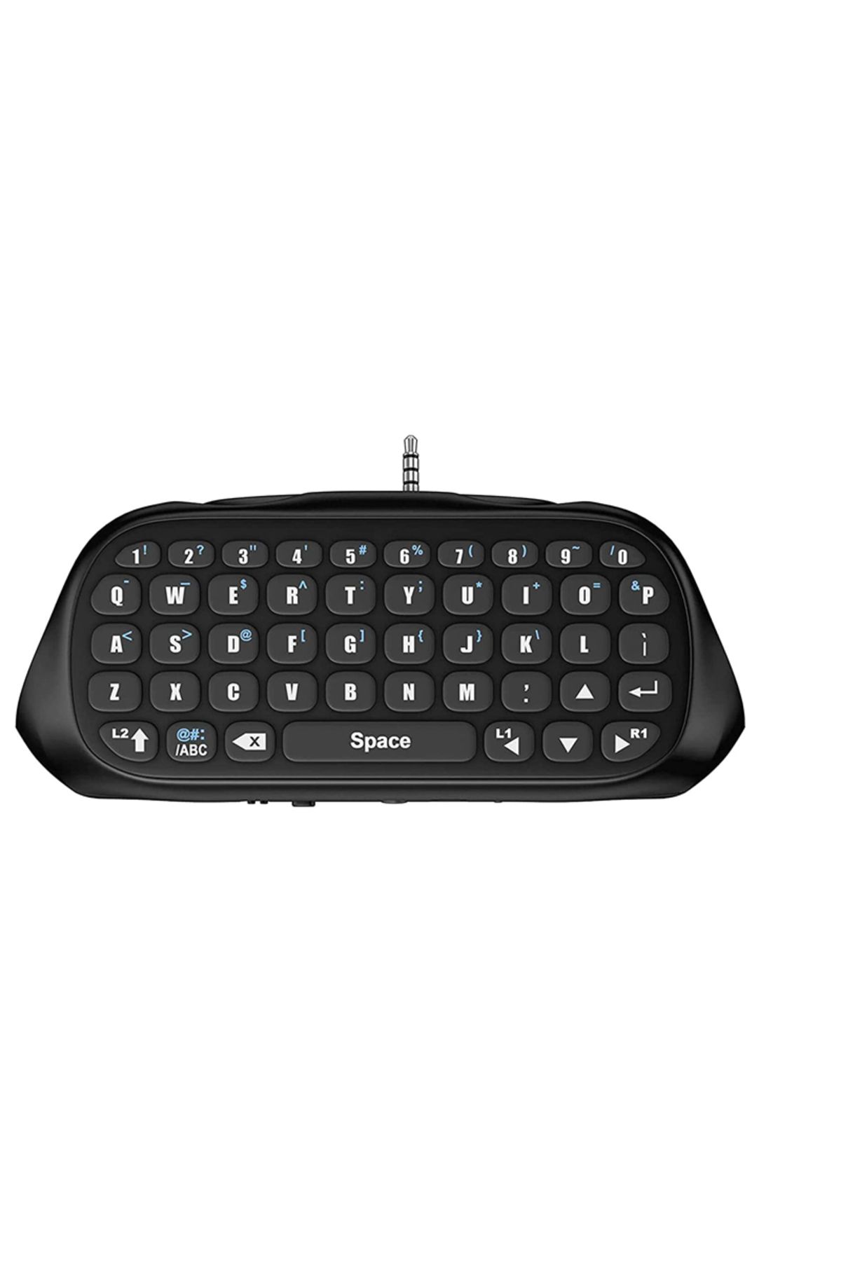 Choice-black Controller Keyboard for PS4 Wireless Bluetooth Keypad Mini Chatpad with Built-In Speaker & 3.5 1