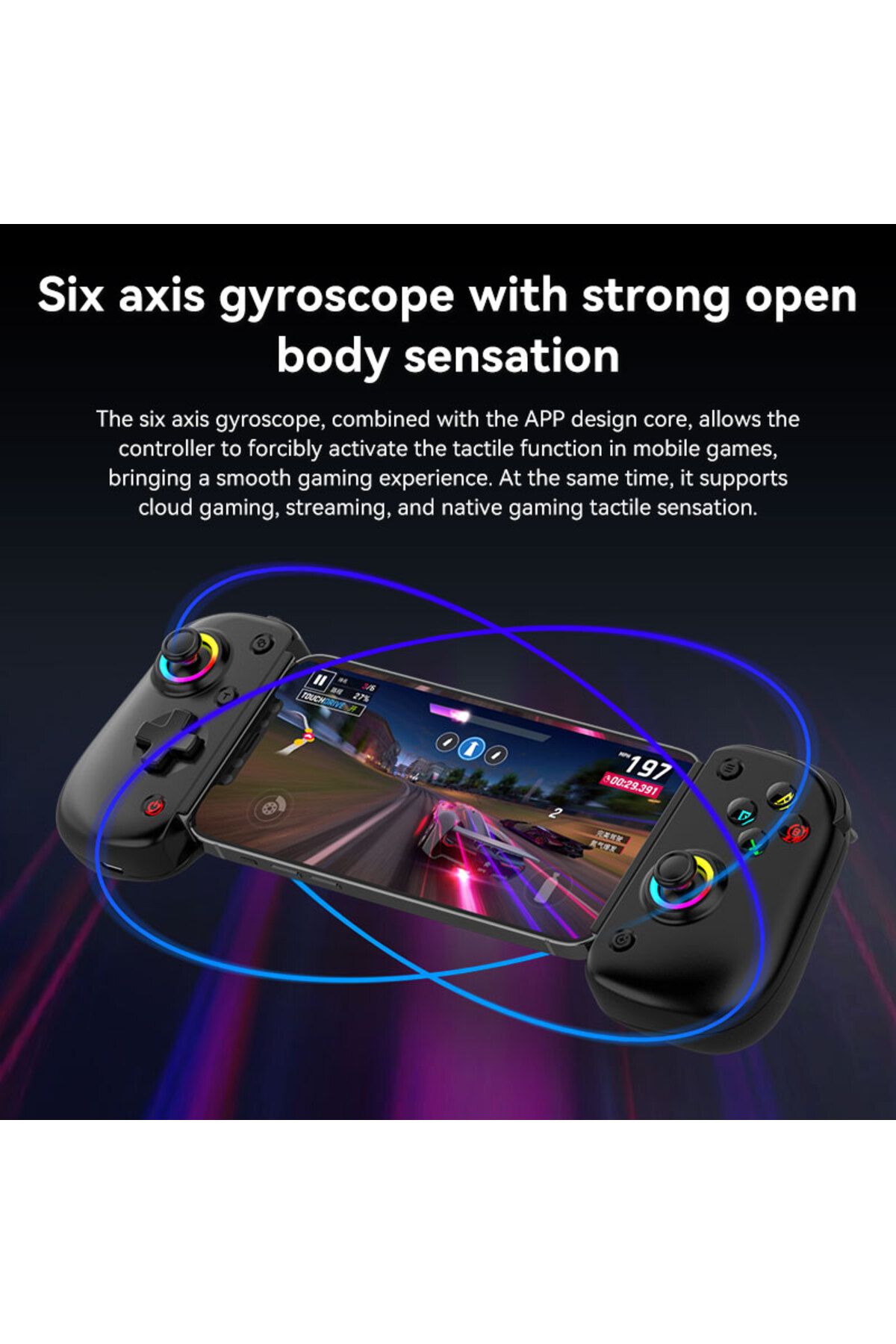 Choice-D8 por Gaming Dual Hall Flexible RGB Controller Streaming Gamepad for Tablet Android PS4 Switch P... 7