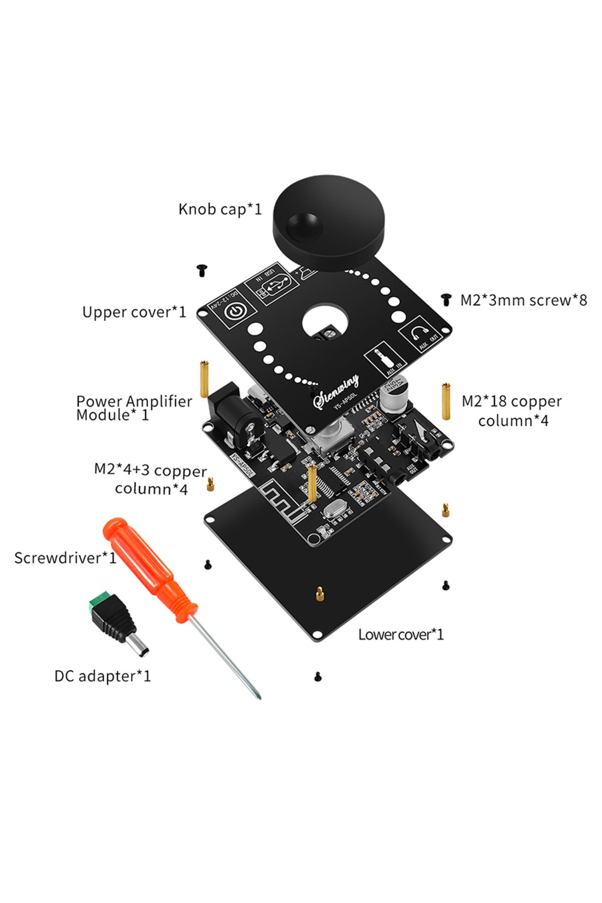 VAKIND-Ys-ap50l digital power audio amplifier board cs8673e audio power amplifier bluetooth-compatible 5... 5