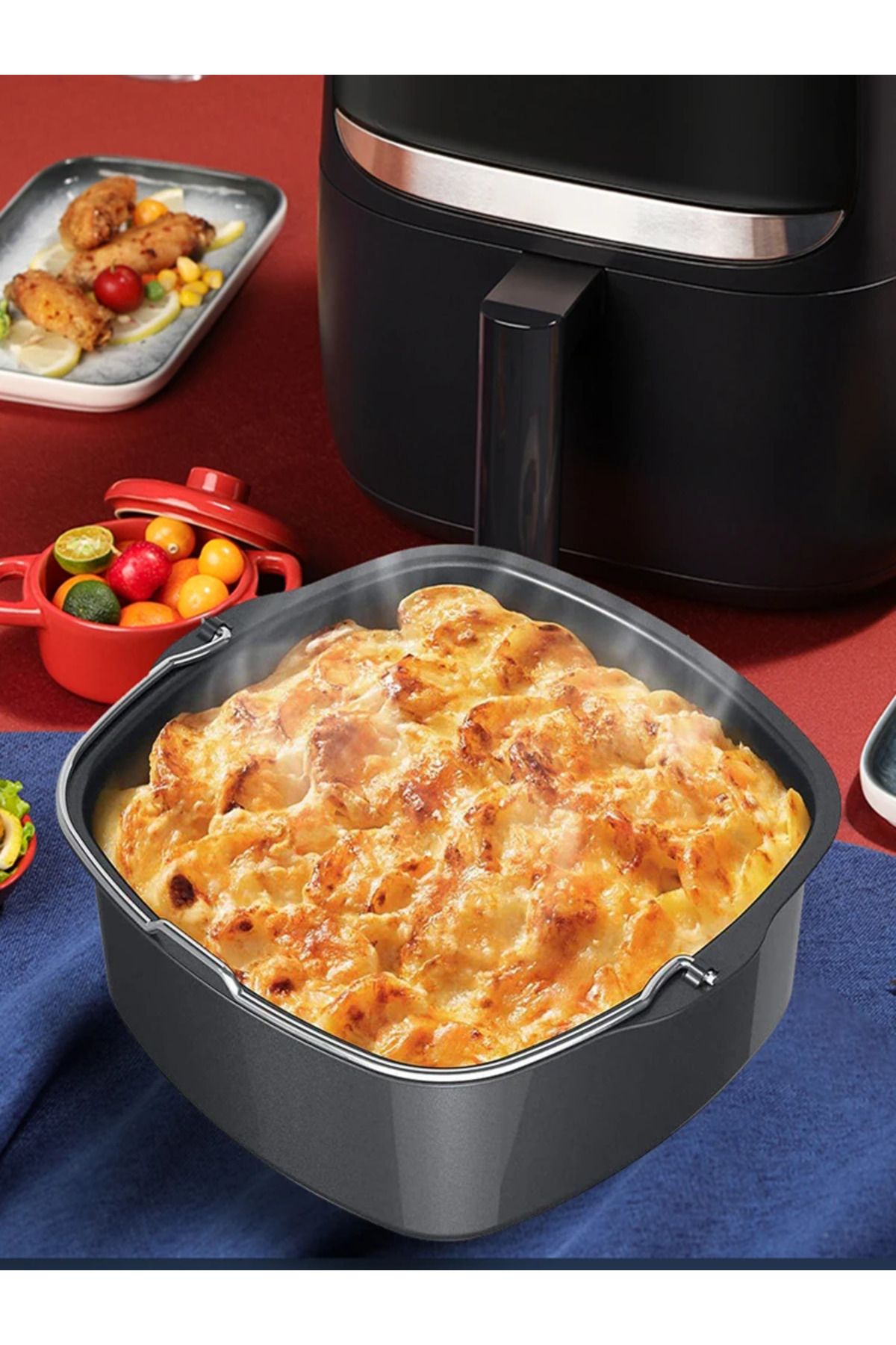 Choice-Air Fryer Non-stick Cake Baking Tray Basket for Philips Baking Dish Pan Air Fryer Kitchen Airfrye... 8