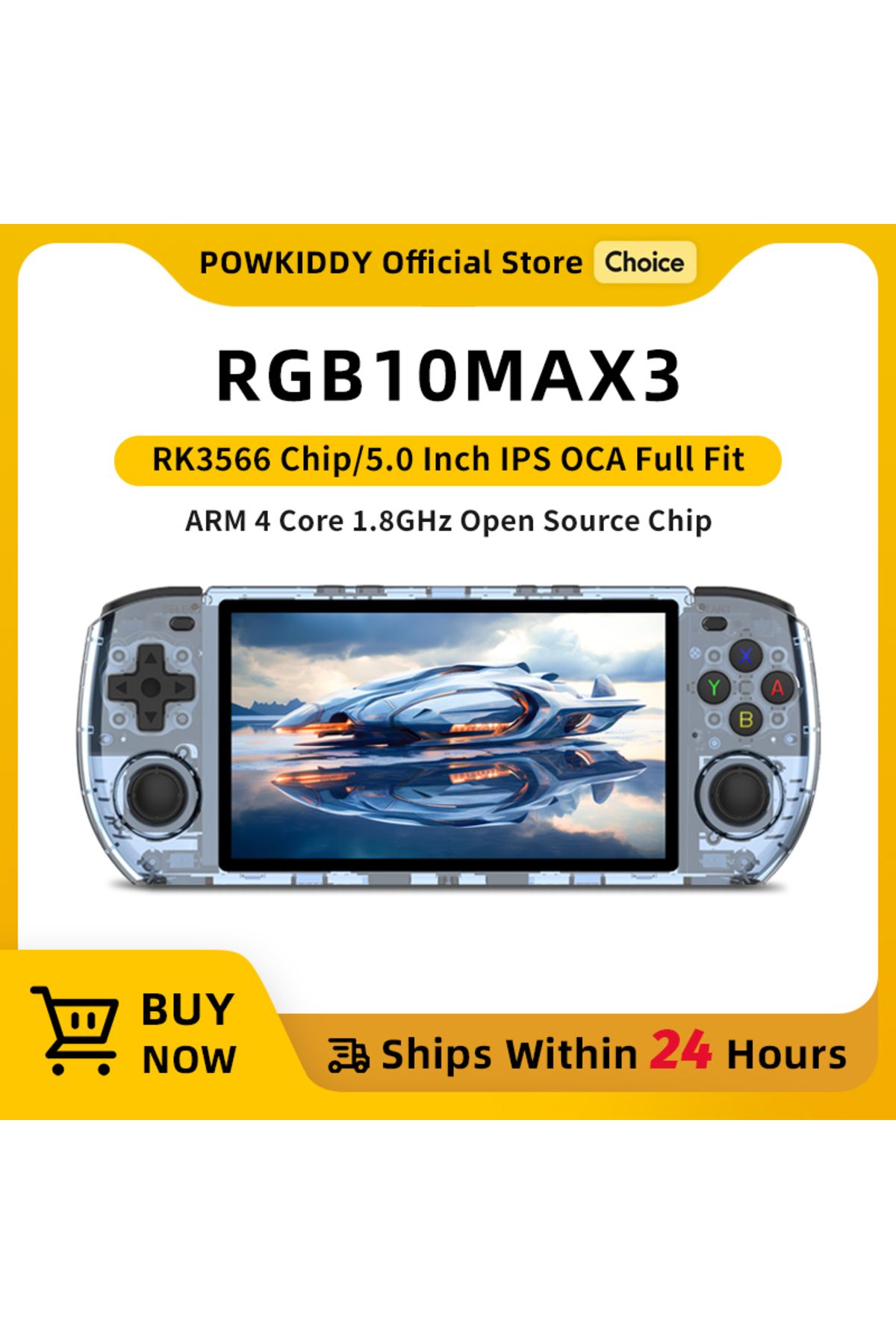 POWKIDDY-RGB10 MAX3 Retro RK3566 Handheld Game Console 5 Inch 1280*720 Ips Screen Open-Source Ret... 2