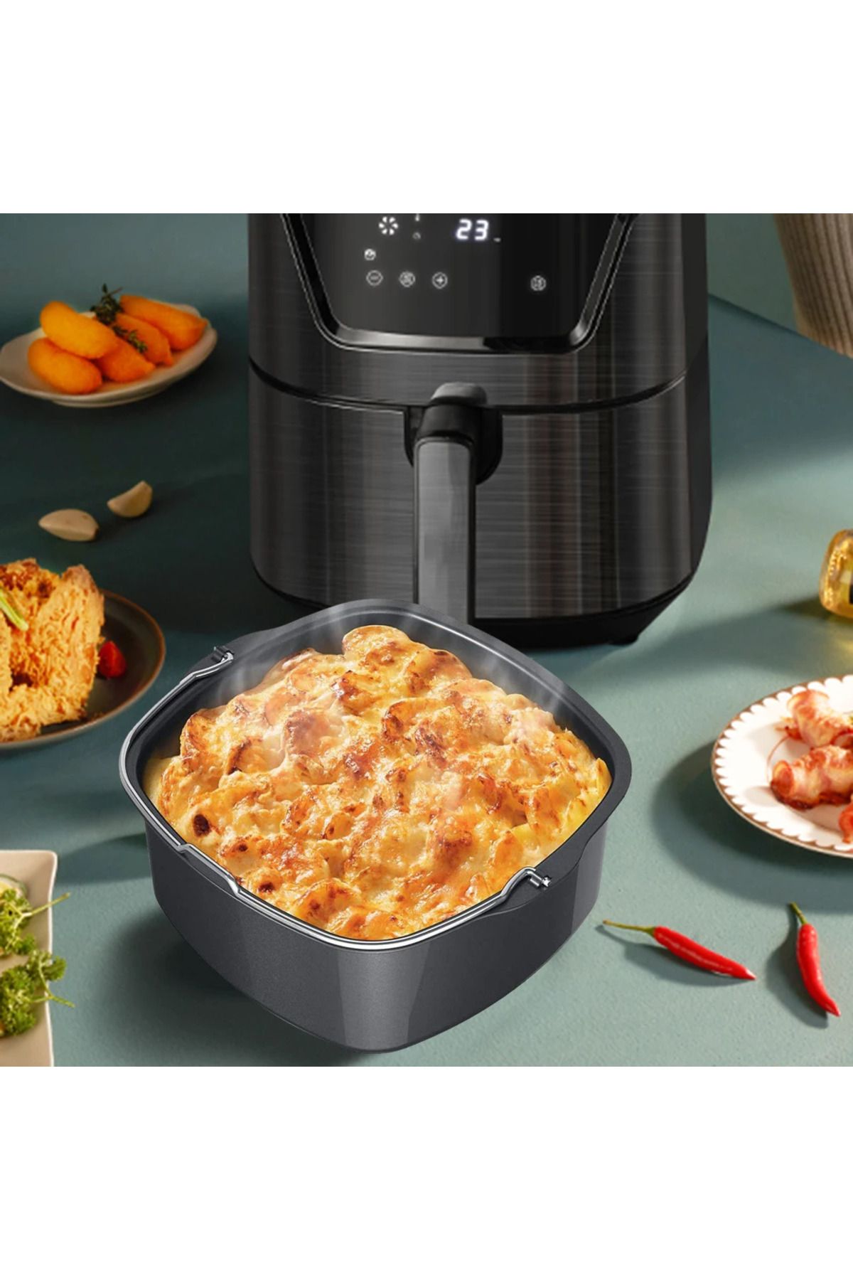 Choice-Air Fryer Non-stick Cake Baking Tray Basket for Philips Baking Dish Pan Air Fryer Kitchen Airfrye... 4
