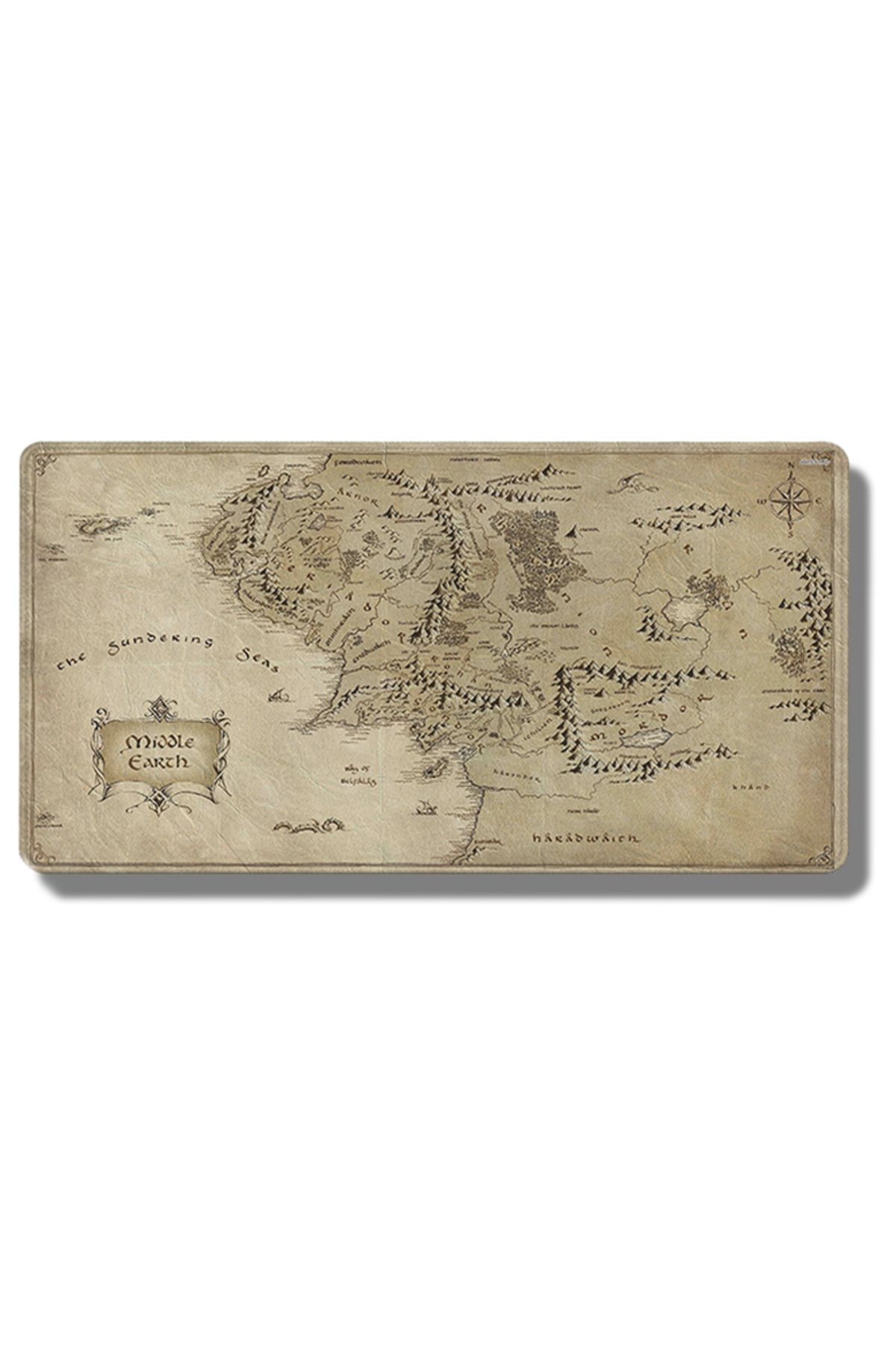 CSMY-Middle Earth Mouse Pad L-Lords of Rings Computer Desk Mat Gamer Keyboard Mat Stitched Edge Mousep... 1
