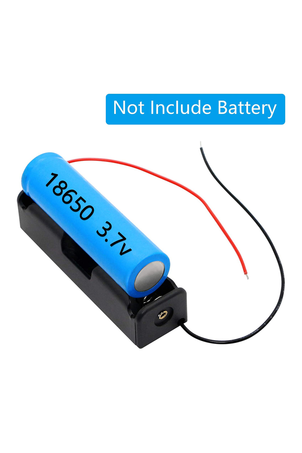 Choice-10Pcs 18650 Battery Holder Power Bank Plastic Battery Storage Box Case With Lead Wire 150mm Hold ... 6