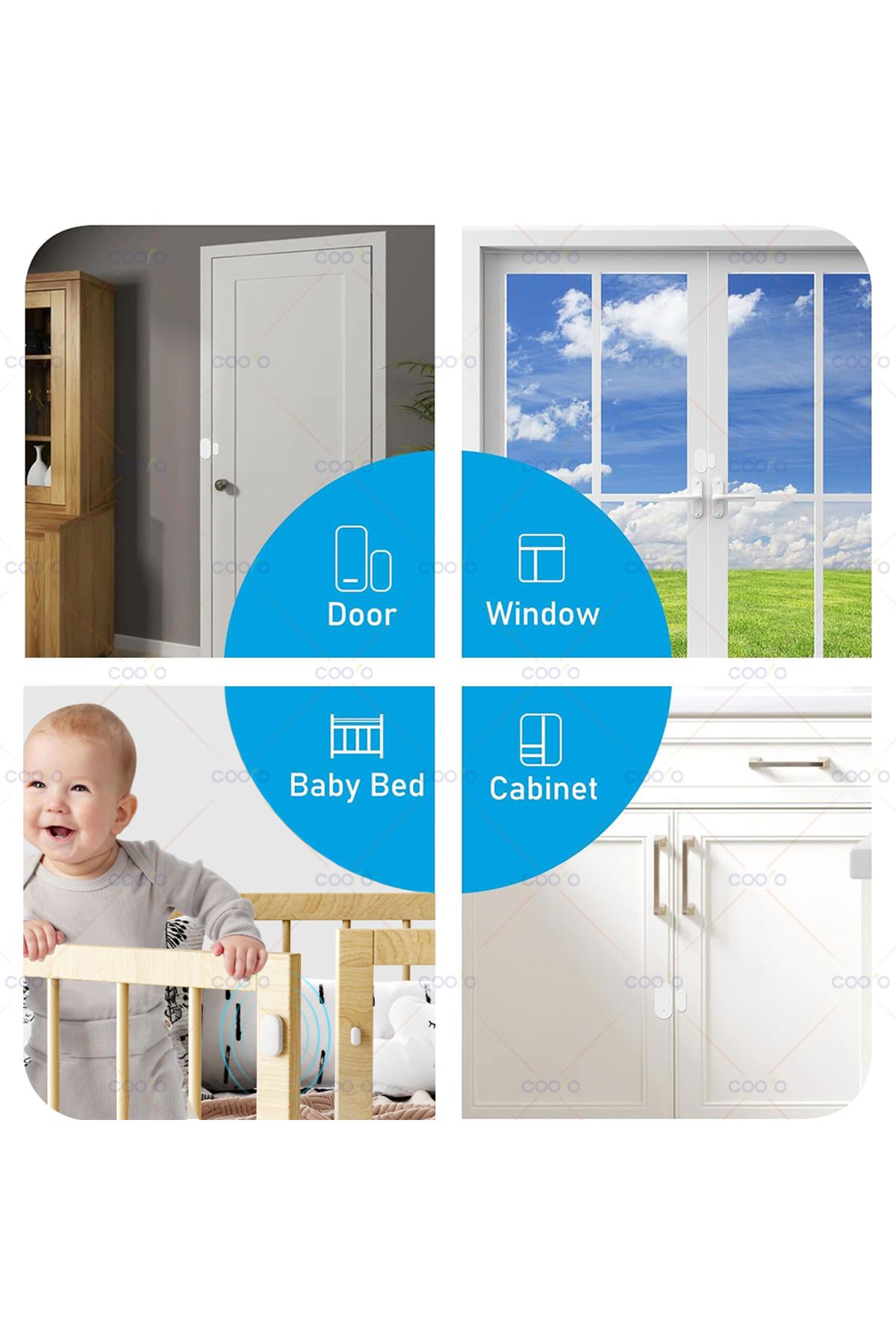 Choice-Ewelink Zigbee Door Sensor Wireless Magnetic Window Open Closed Alarm Detector Works With Zigbee2... 5
