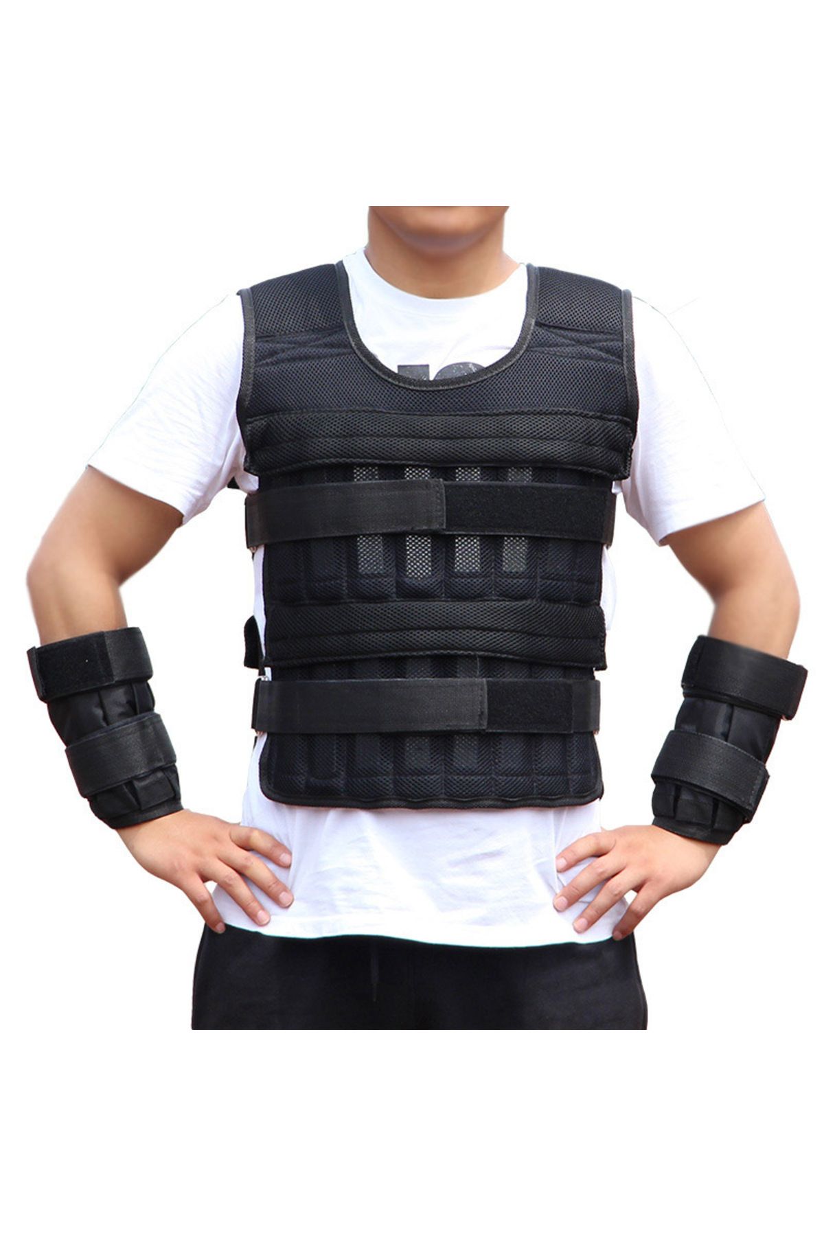 Choice-20kg Weighted Vest Adjustable Loading Weight Jacket Exercise Weightloading Gym Equipment Boxing T... 4