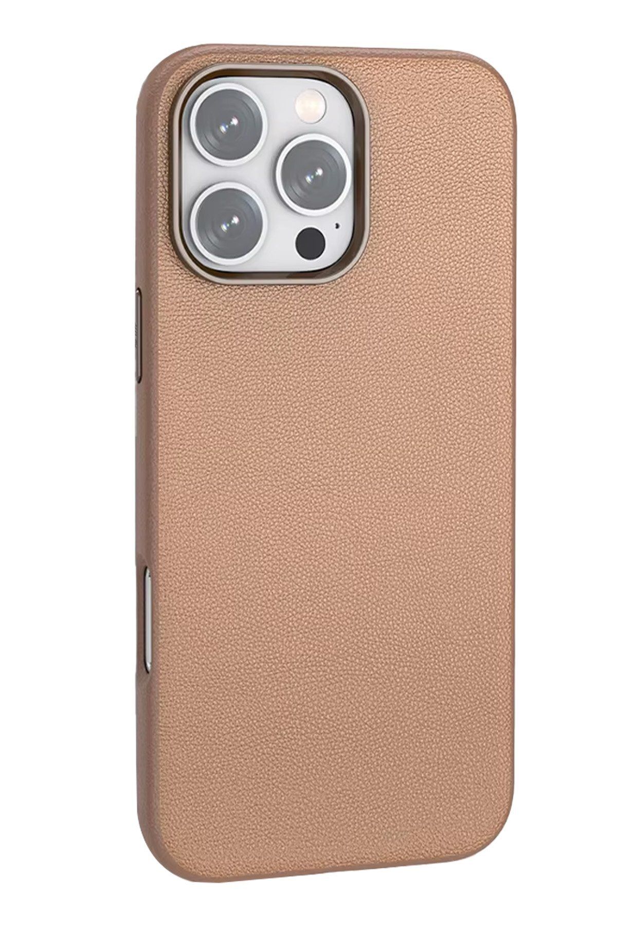 Joko iPhone 16 Pro Max Wonder Deri Magsafe Kapak - Bronz FLKRY