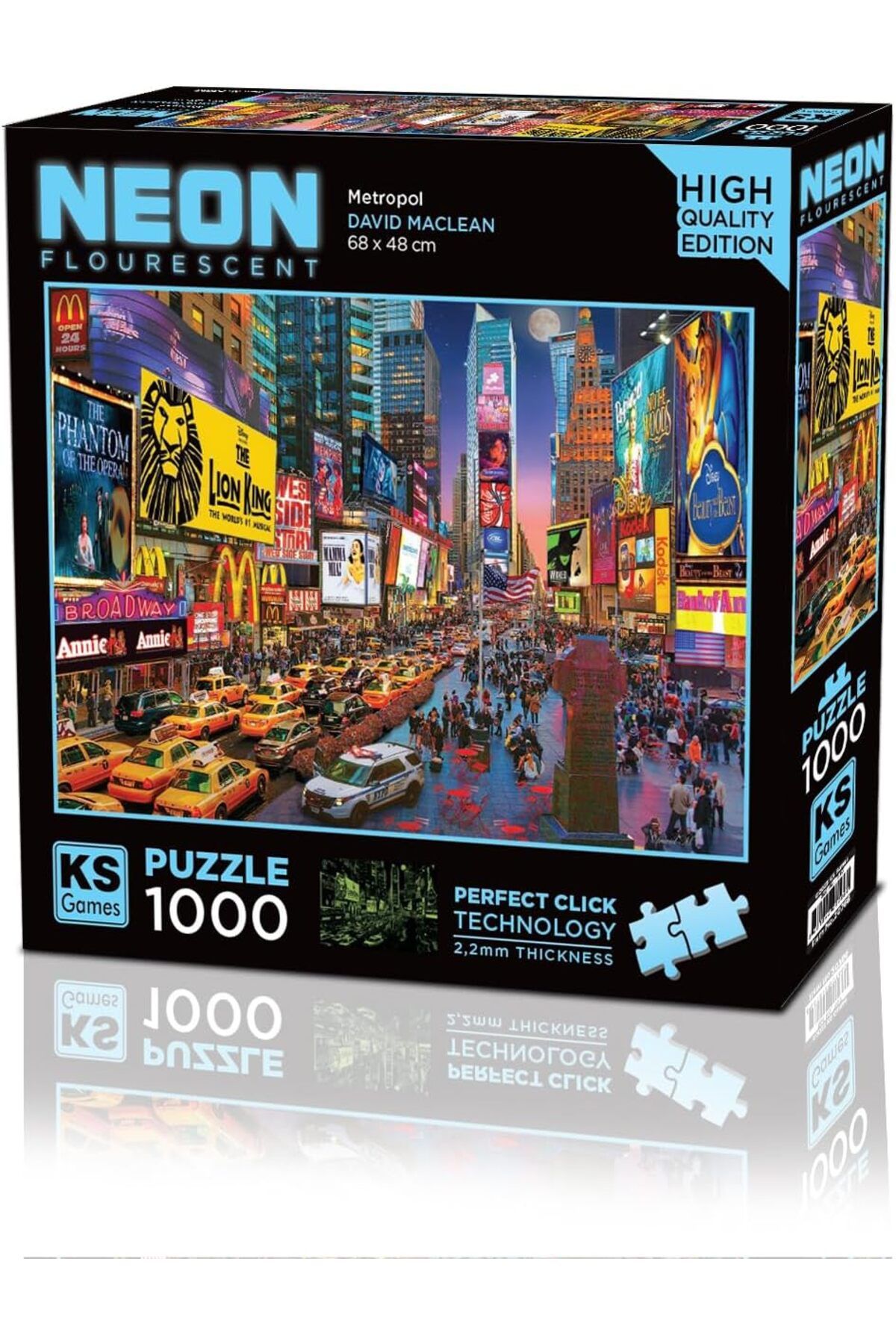 STOREMAX shopmst Games 1000 Parça Metropol Neon Puzzle Life Buystore 1006387