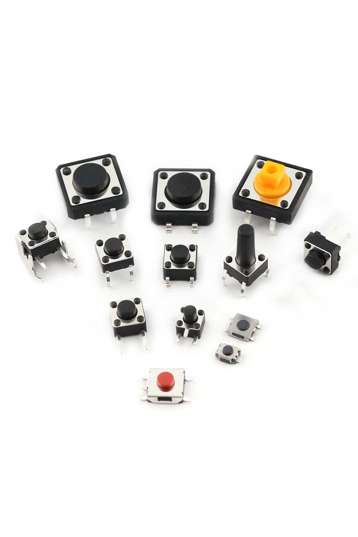 Choice-125Pcs 25Types/lot Micro Switch Push Button Tact Switches Reset Mini Leaf Switch SMD DIP 2*4 3*6 ... 3