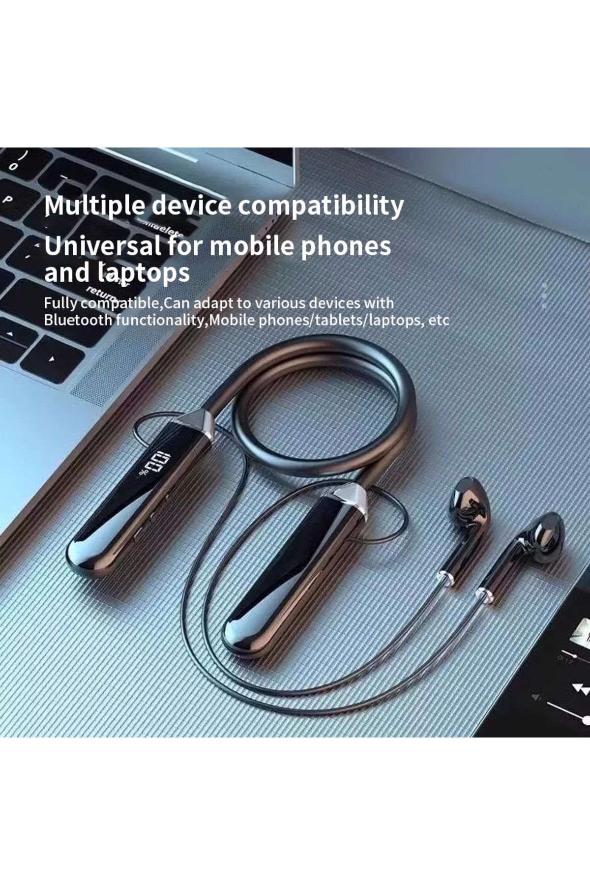 HKFZ-Wireless Headphones Bluetooth 5.0 Magnetic Sports Waterproof TWS Earbuds Blutooth Headset Neckban... 5