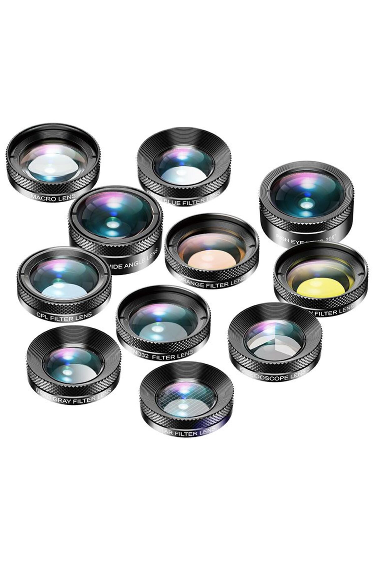 APEXEL-11 in 1 Phone camera Lens Kit fisheye wide lens Full Colorgrad Filter CPL ND Star Filter f... 7