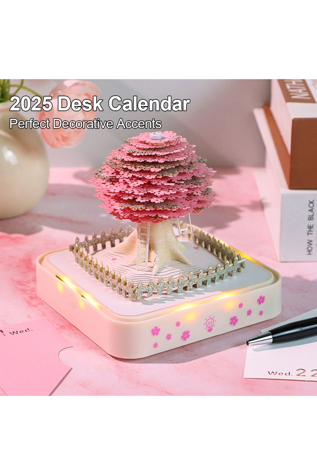 Choice-2025 3D Desk Calendar Memo Pad Calendar Carving Model Paper Art DIY Notes Calendar Sculpture 3D C... 5