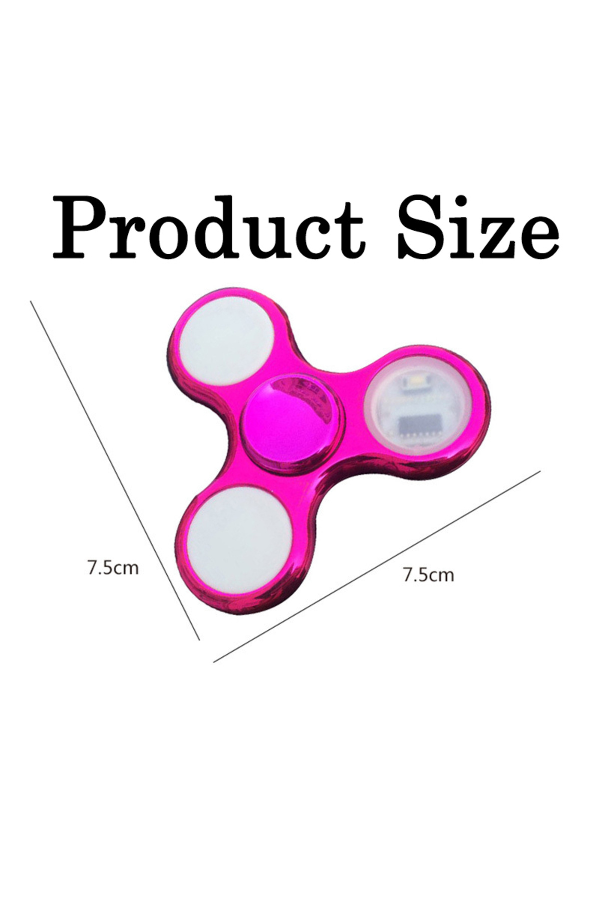 hairun-Luminous LED Fidget Spinner Hand Top Spinners Glow in Dark Light EDC Figet Spiner Finger Stress R... 5
