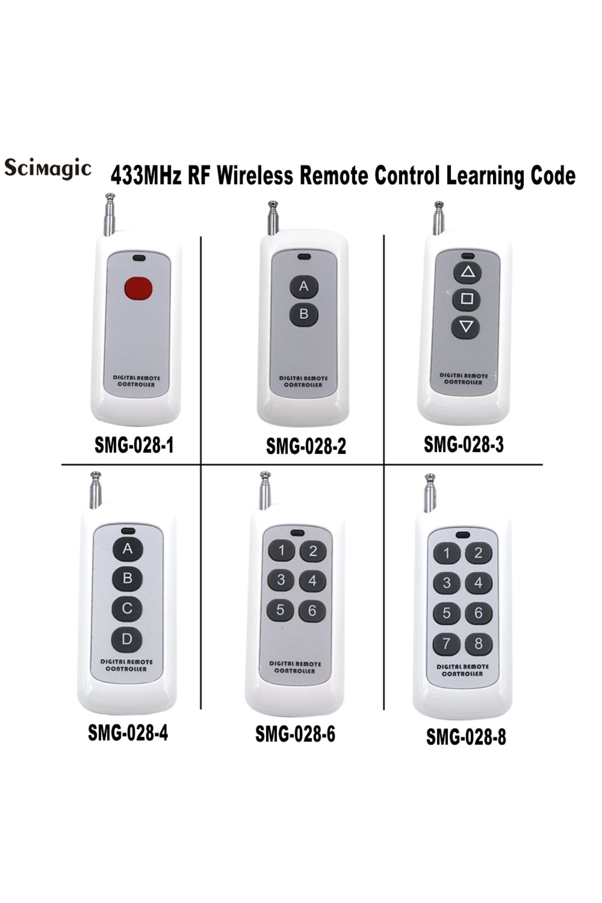 Scimagic-RC-433MHz Remote Control Learning Code 1527 500m Long Range Wireless Controller Transmitter for Wate... 2