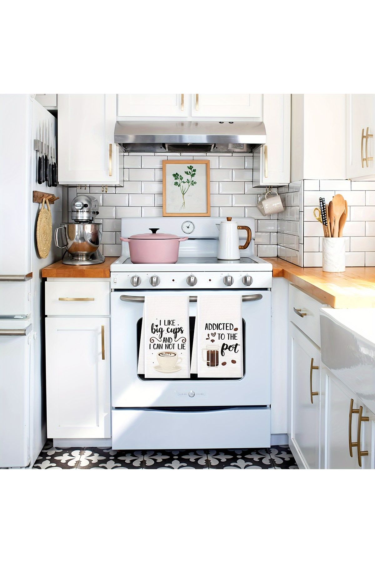Choice-2pcs, Hand Towels, Coffee Theme Kitchen Towel, Coffee Pot Cup Pattern Decorative Dishcloth, Absor... 7