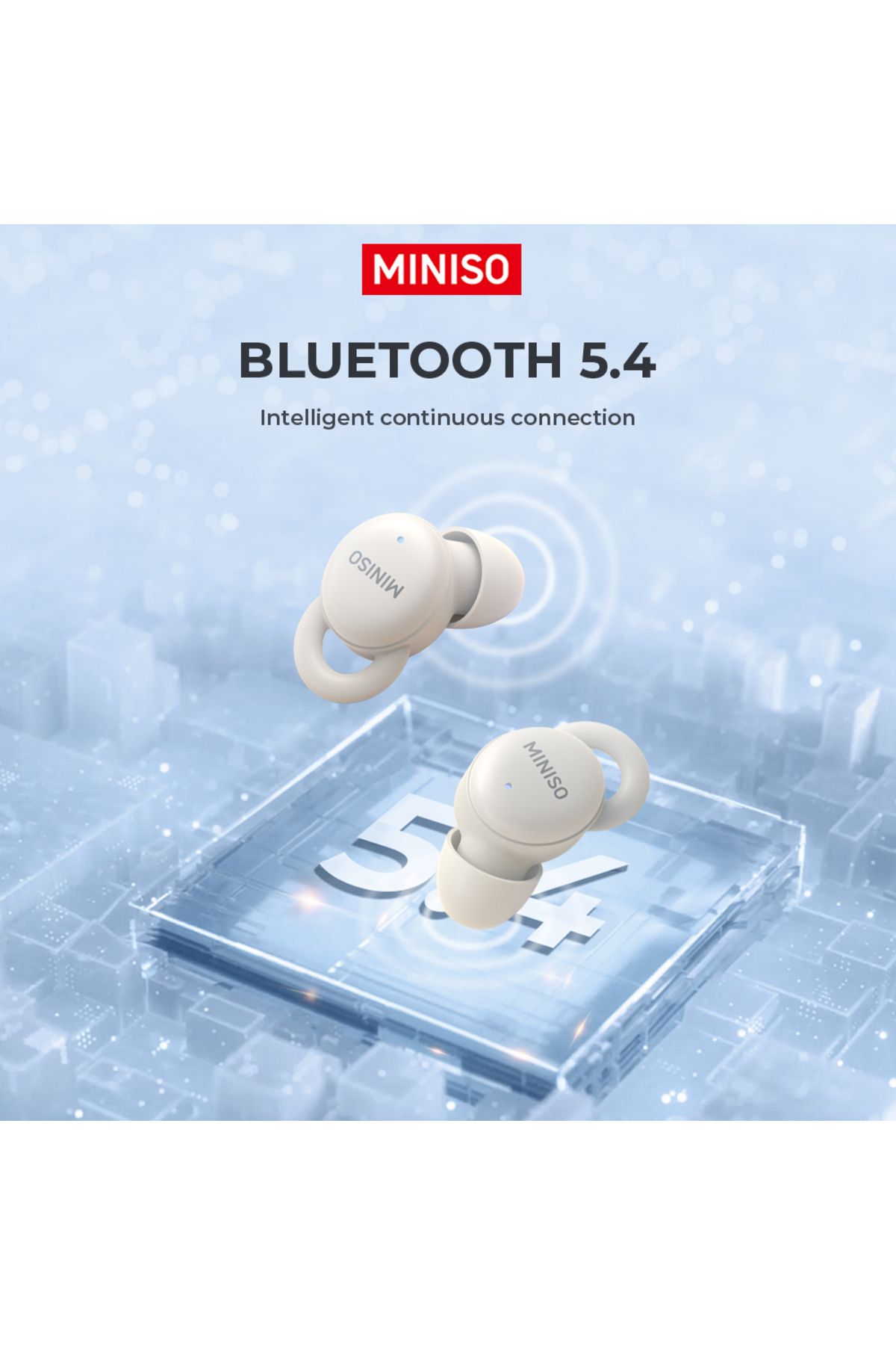 Miniso-MINISO X10 Wireless Bluetooth 5.4 Earphones Sleep Wireless Headphones With Mic Touch Control Nois... 6