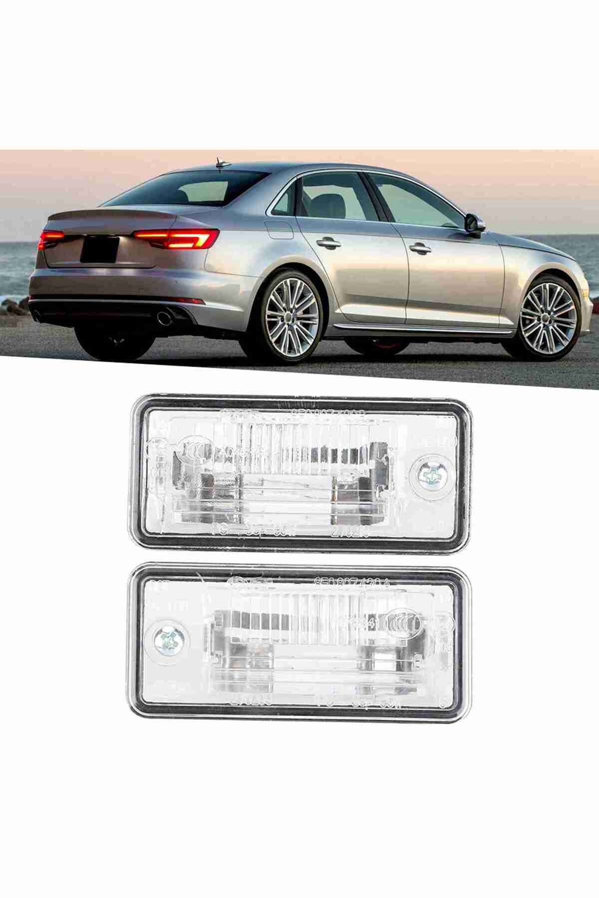 Choice-Pair of License Plate Light 8E0807430A 8E0807430B Fit for A3 A4 A5 A6 C6 A8 D3 Q7 RS4 3