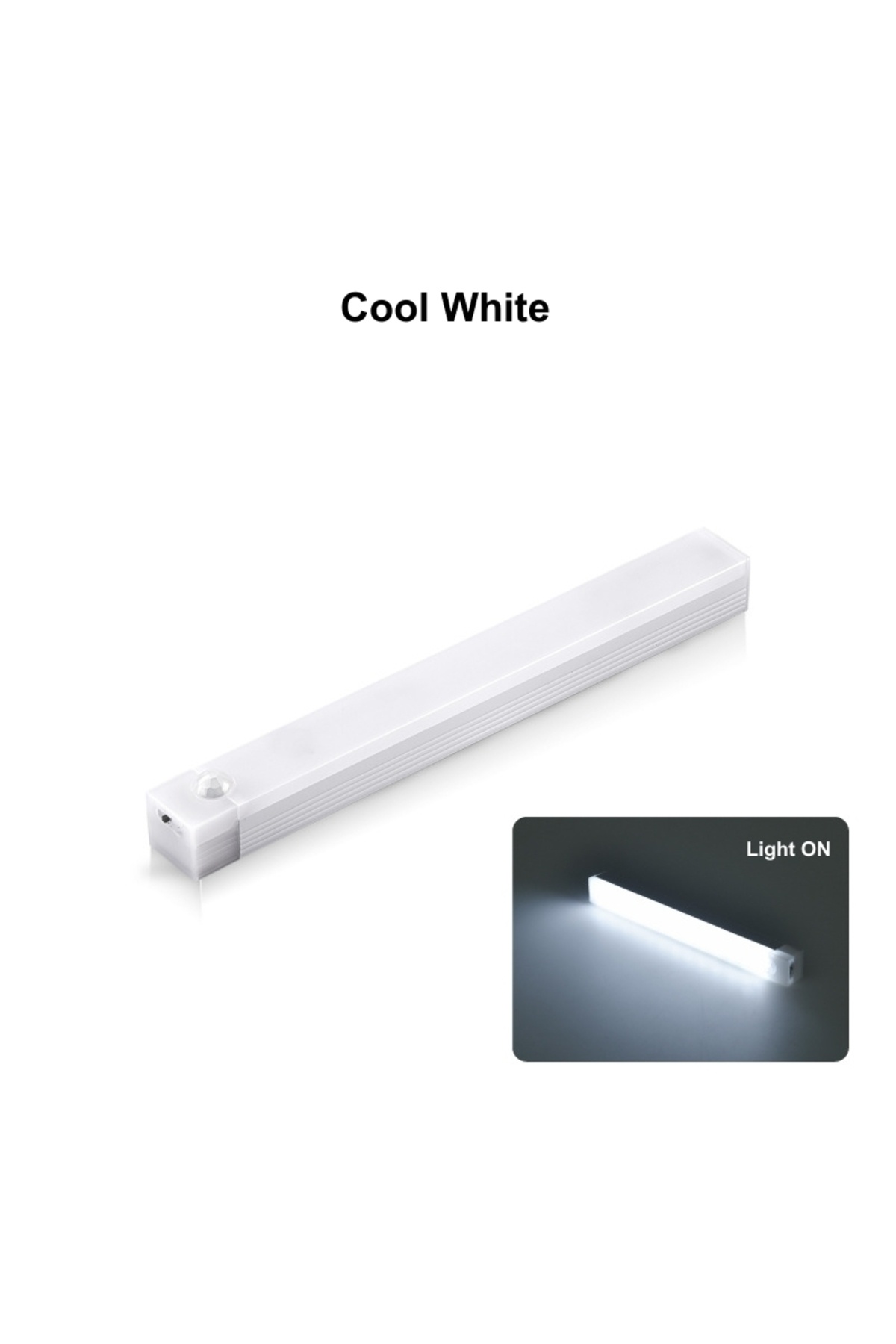 Choice-Cool white Length 30CM USB Rechargeable Motion Sensor LED Bar Light Induction Night Light Wireless C 1