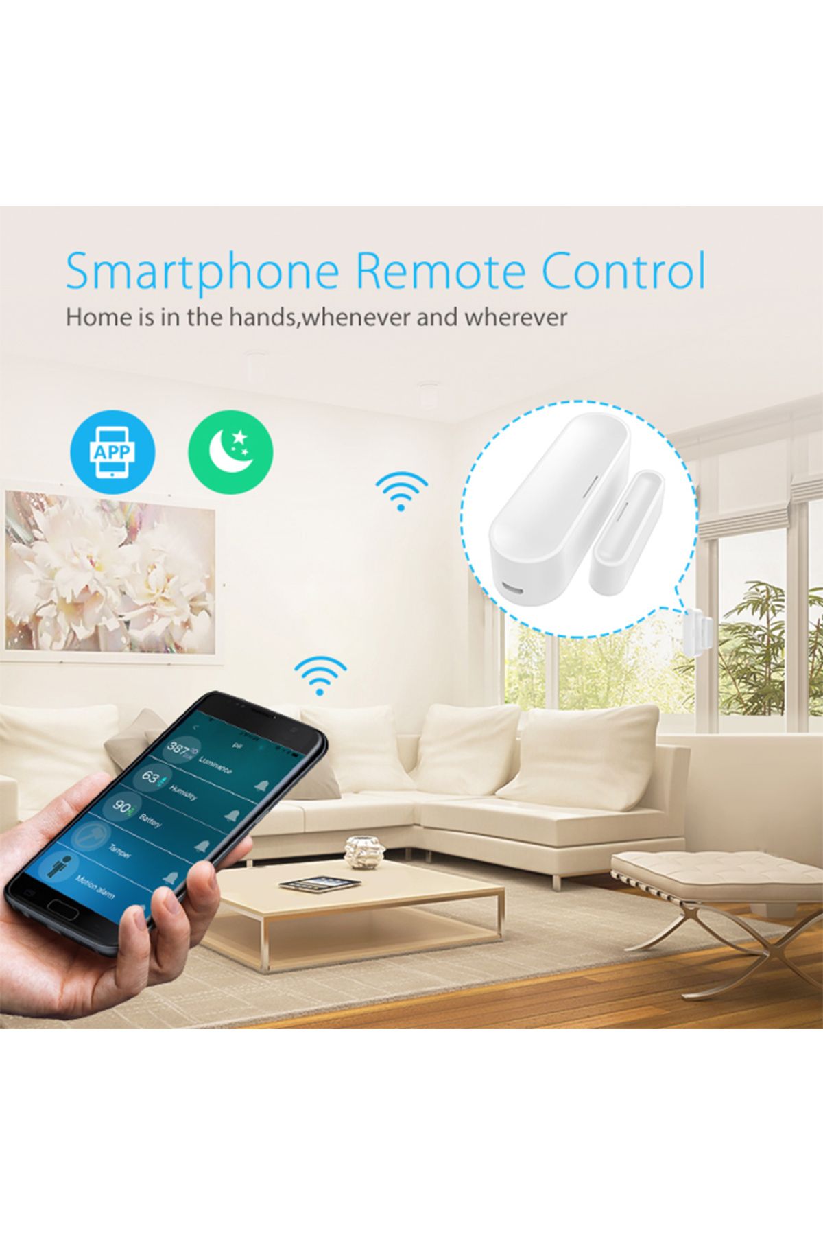 Choice-NEO Coolcam Z Wave Plus Door Window Sensor With Temperature Humidity 700 Series USB Charge Batter... 3