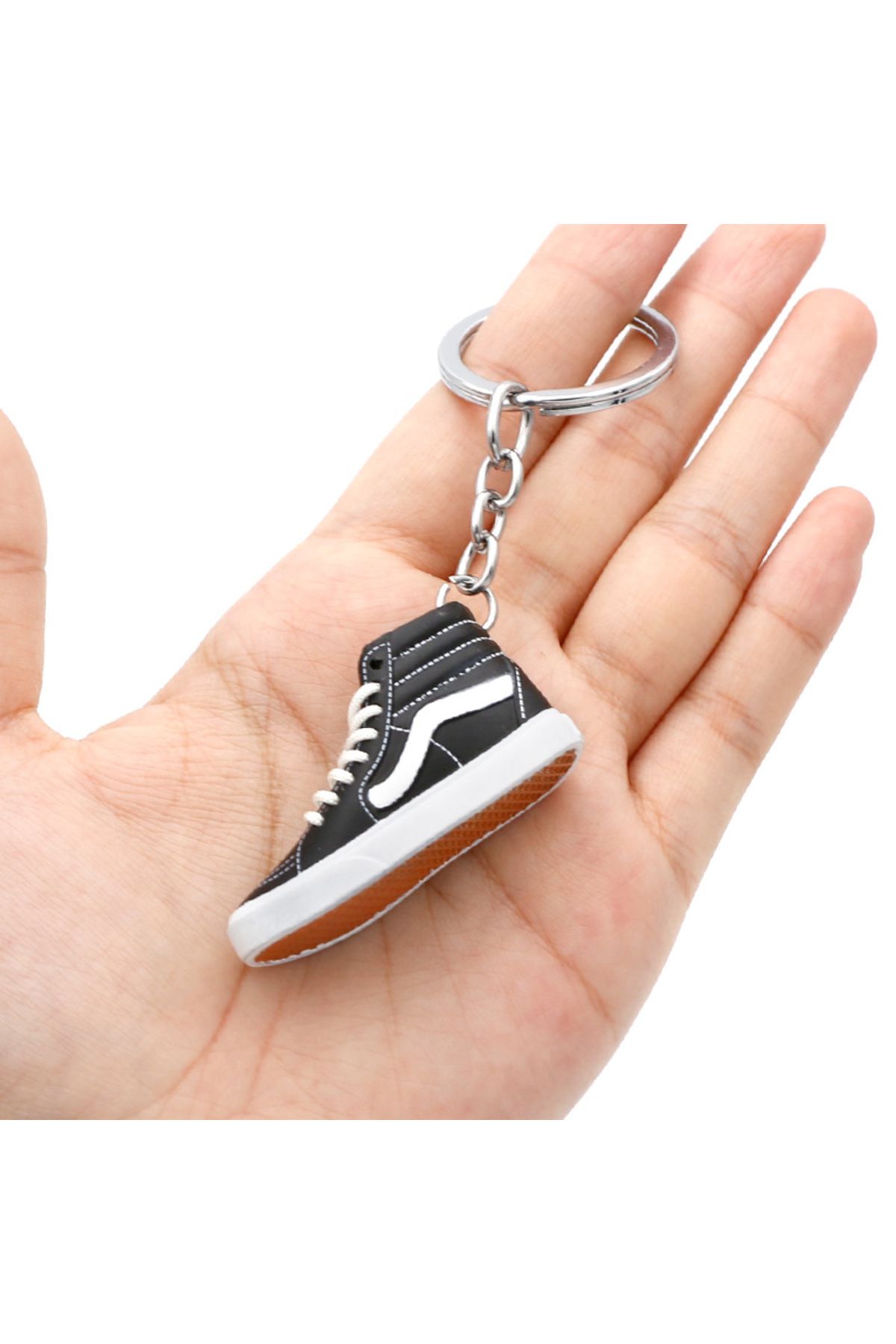 Choice-Skateboard shoes Keychain pendant jewelry classic retro high-top low-top 3D mini trend shoes pend... 6