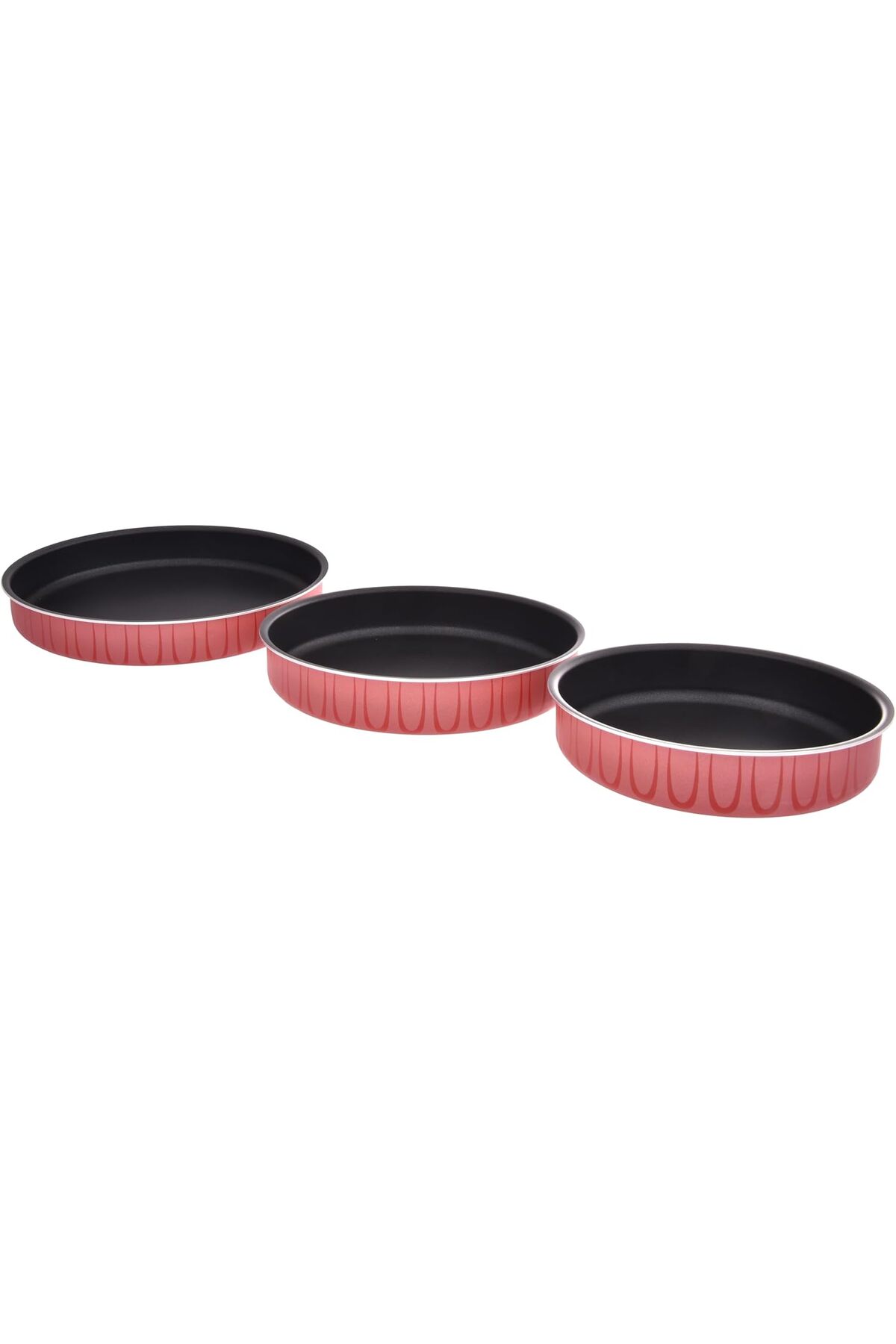 MISTERCOOK طقم صواني فرن دائرية غير لاصقة من Mr Cook، مقاس 22/26/30 سم، ألومن...