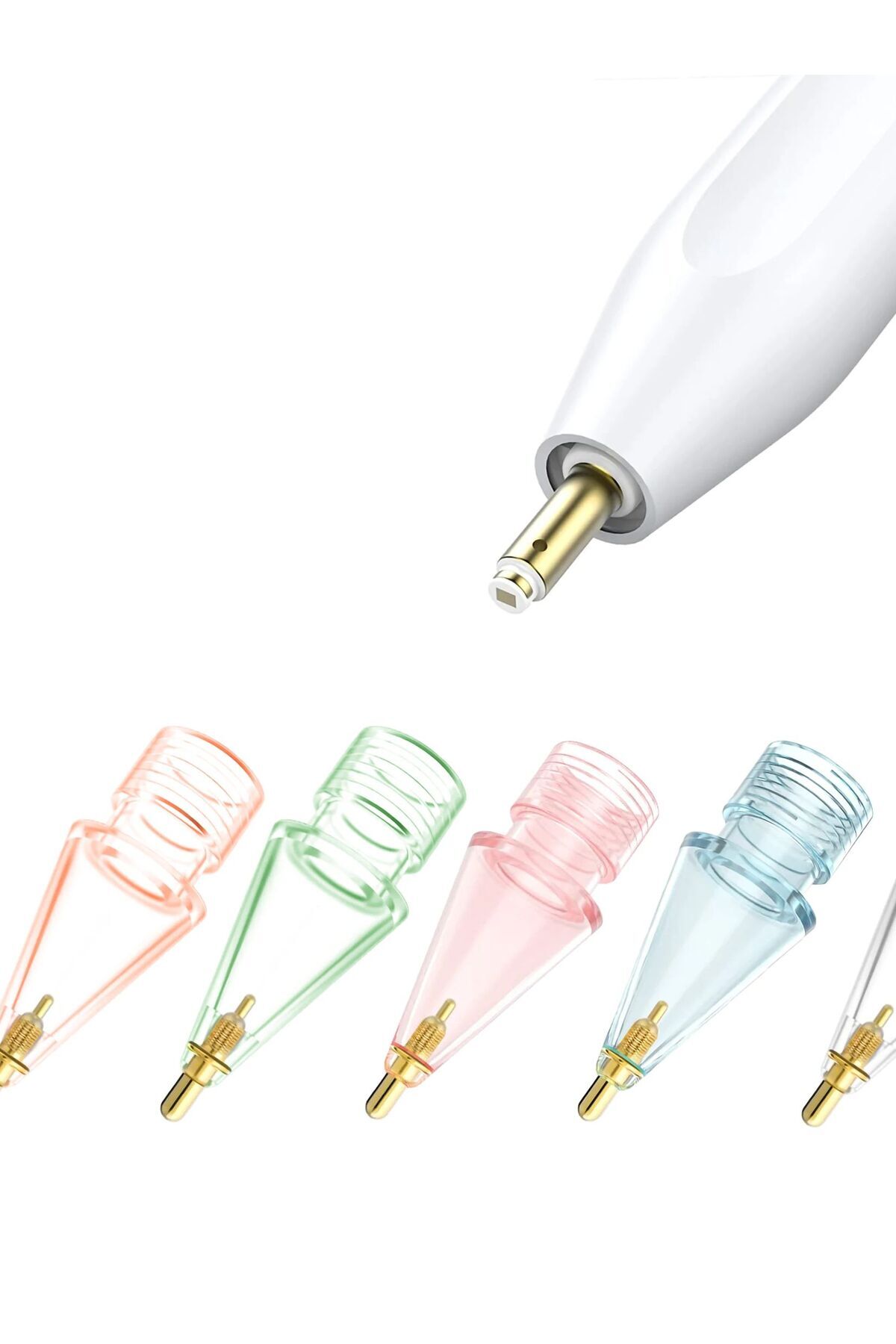 Choice-Apple Pencil 2Nd Generation and 1St Generation Fine Tip Metal Tip 5-Piece Transparent Pen Tip Pack,... 8