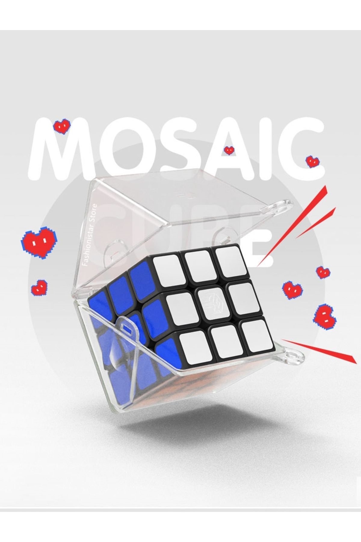 GAN-328 Keychain Cube 3x3x3 Puzzle GAN328 KeyChain Magic Cube 328 Speed Cubes Gift Toy 4