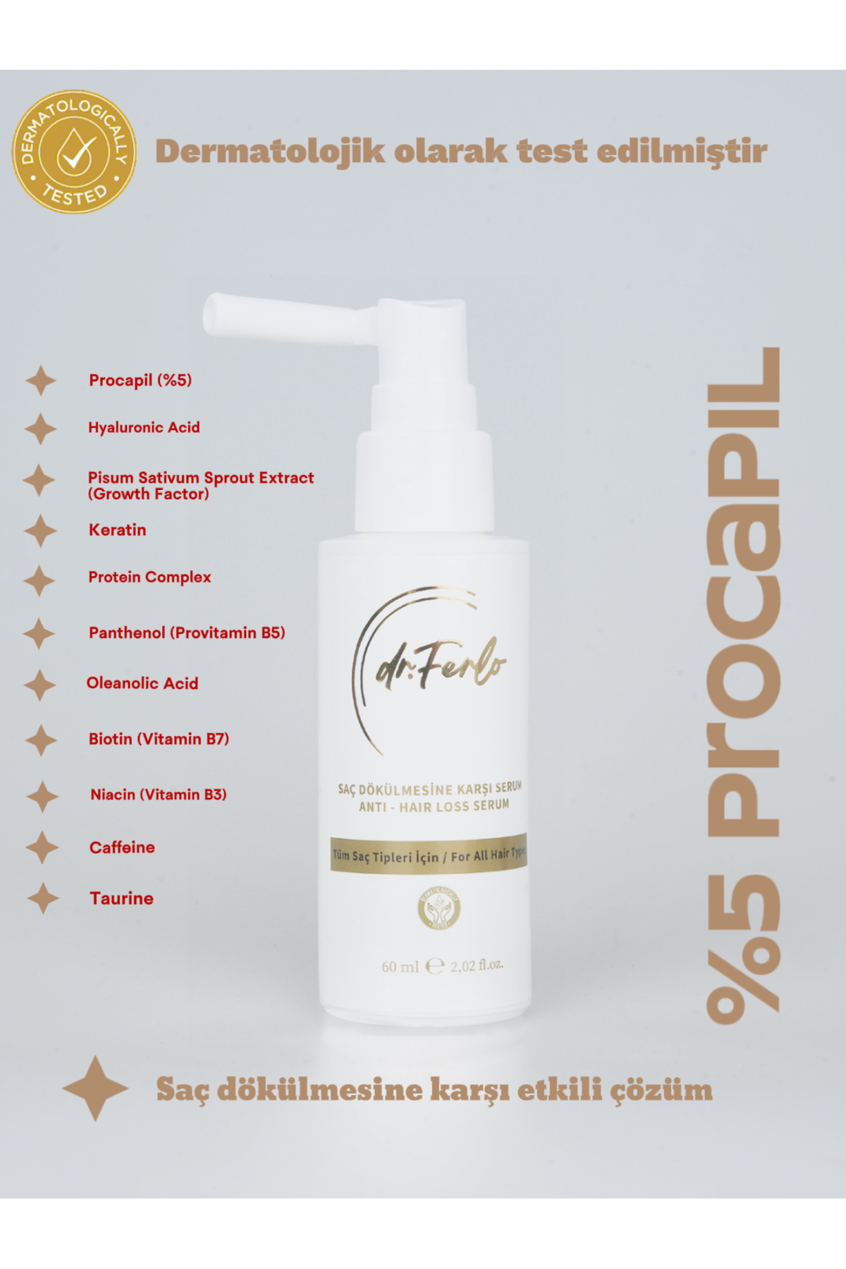 Saç Dökülmesine Karşı Serum (Anti-Hair Loss Serum) — dr.Ferlo01