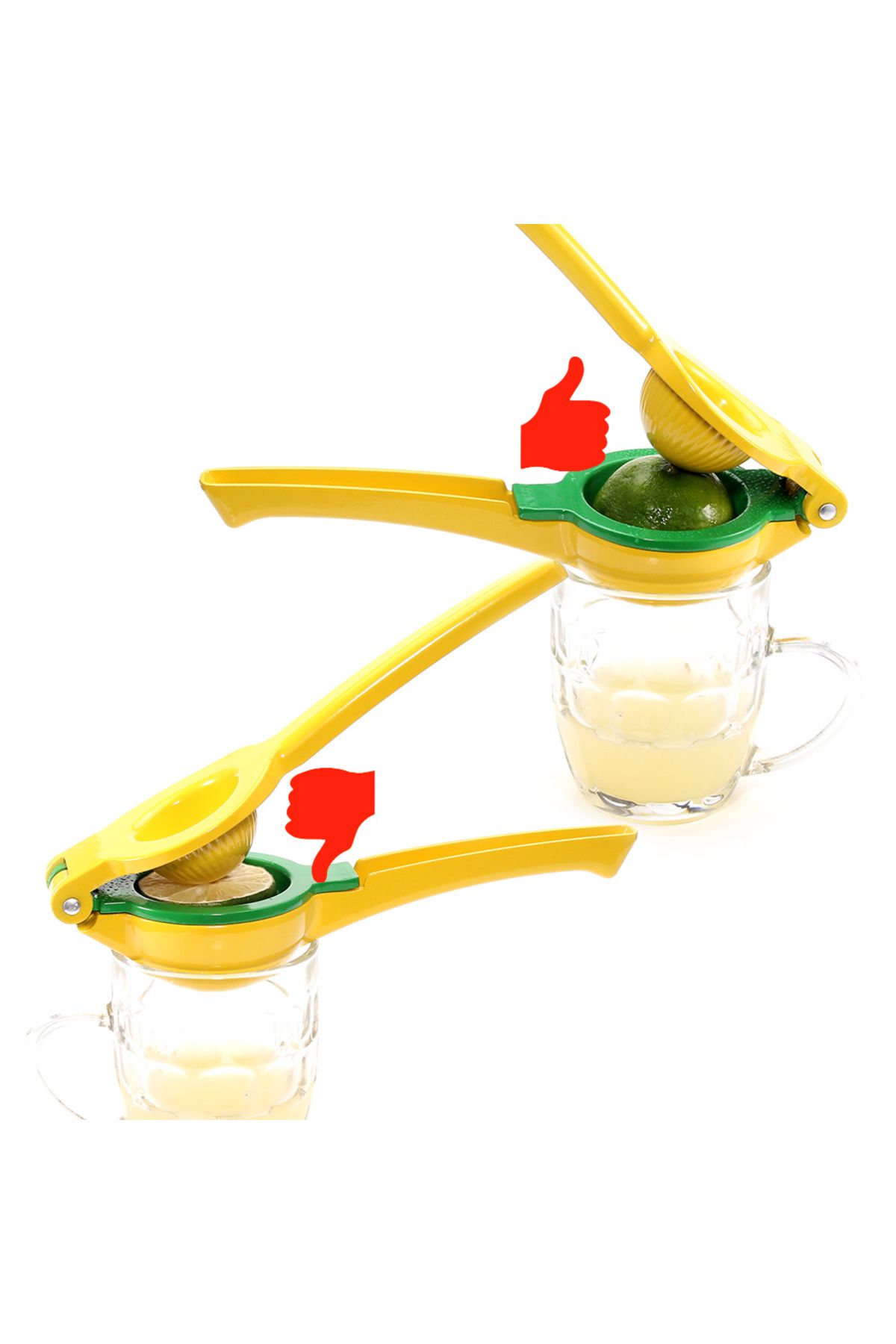 Choice-2-In-1 Lemon Lime Squeezer - Hand Juicer Lemon Squeezer - Max Extraction Manual Citrus Juicer 3