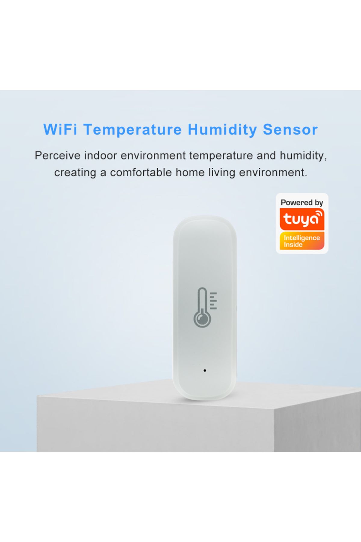 Choice-Tuya WiFi Temperature Humidity Sensor Home Connected Thermometer Compatible With Smart Life Alexa... 2