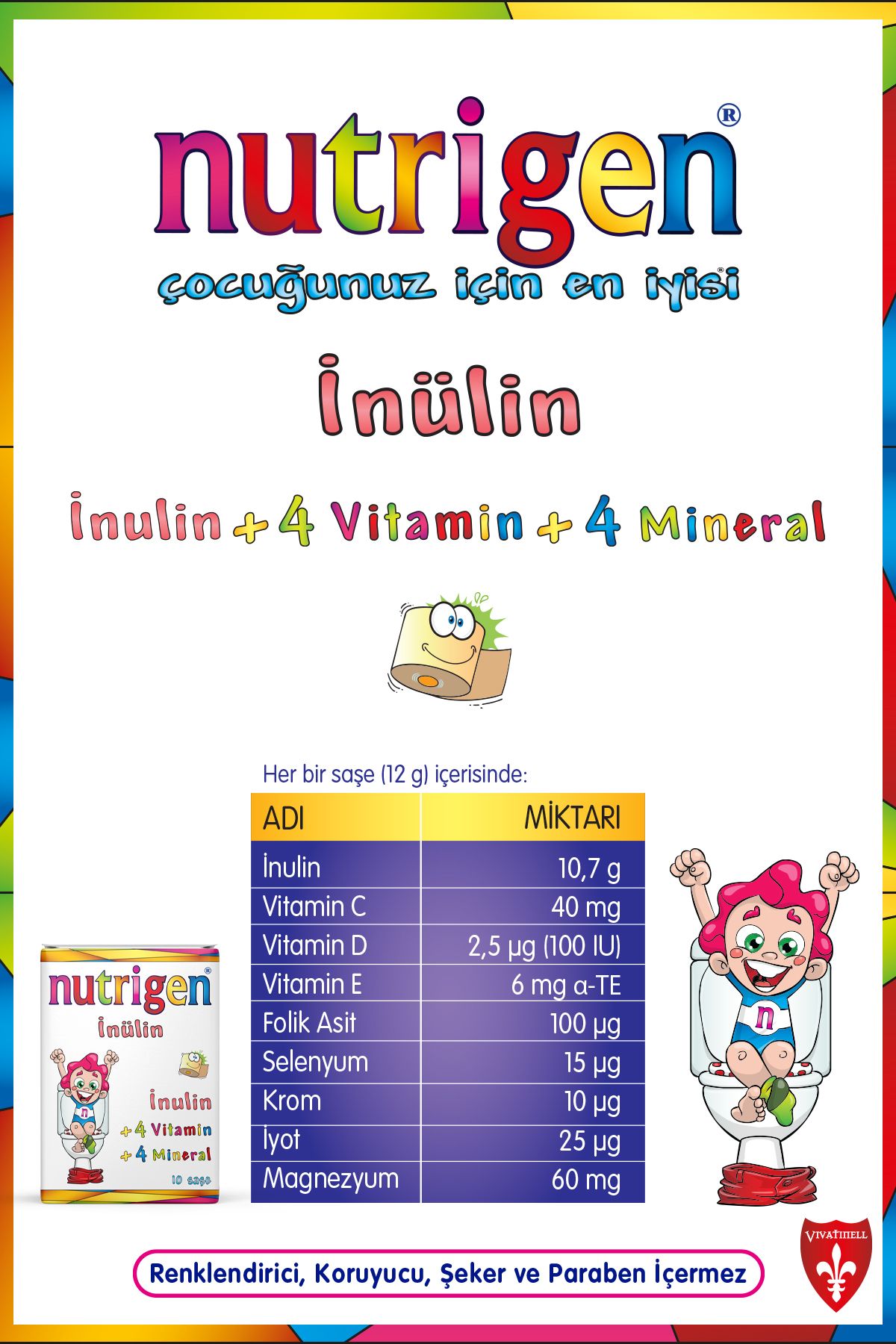 Nutrigen-مسحوق المشروبات البريبيوتيك من إينولين - 10 أكياس 4