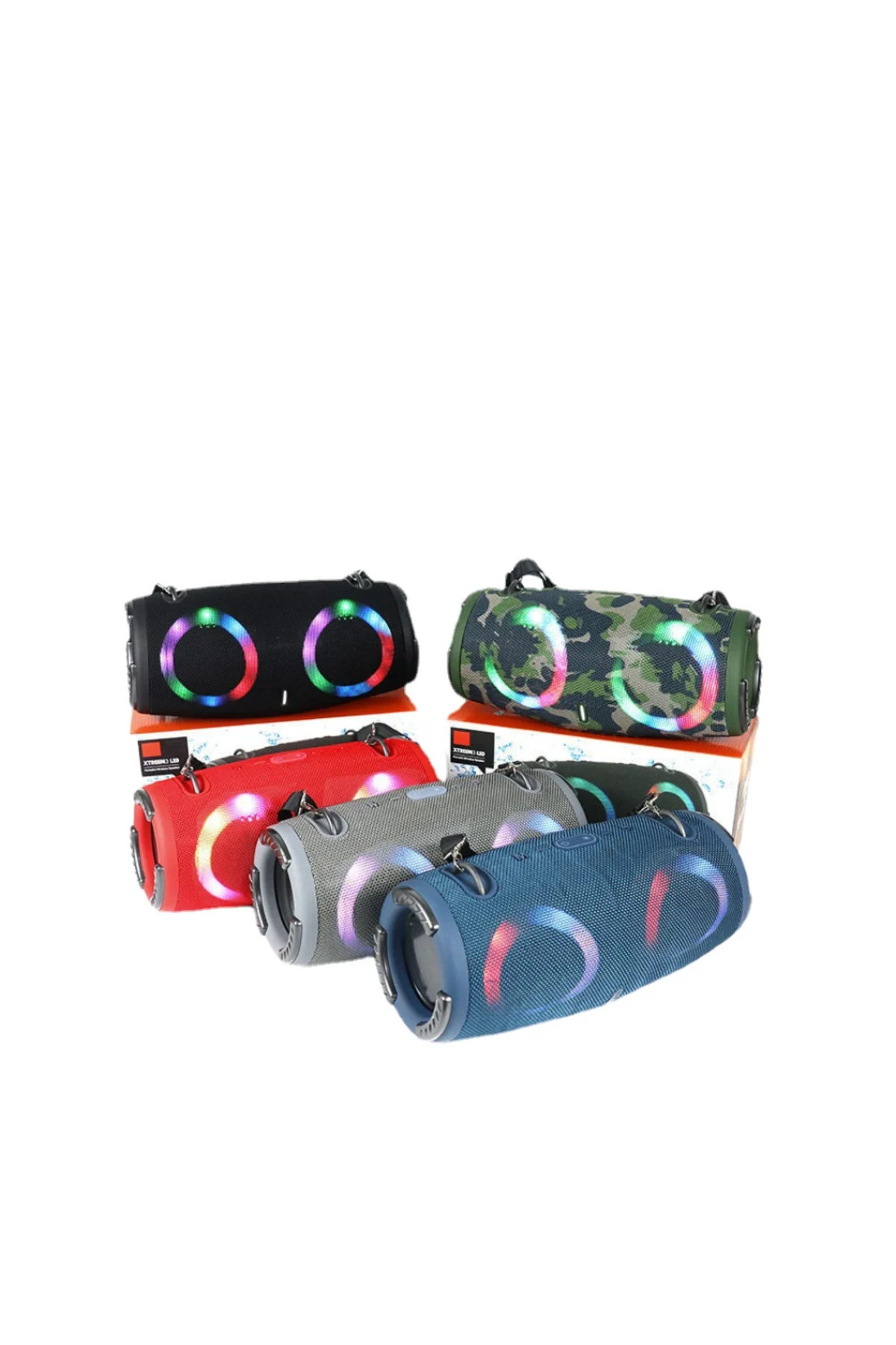 DIXSG-100W high power bluetooth speaker portable RGB colorful light waterproof wireless subwoofer 360 s... 6