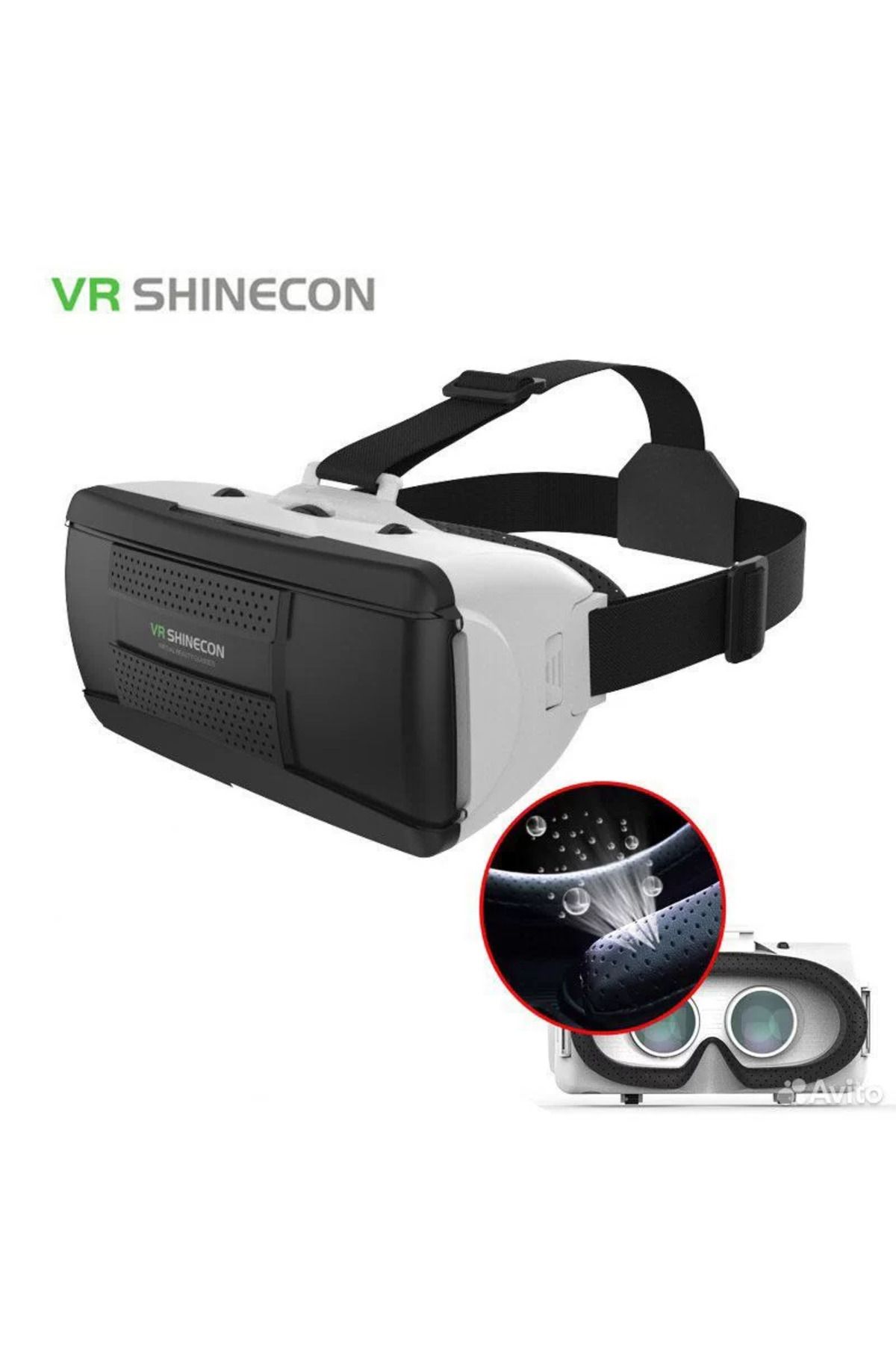 VR Shinecon G06b Reçine Lens 720° Panoramik 3d Stereo Sanal Gerçeklik Gözlüğü Metaverse Popsoket