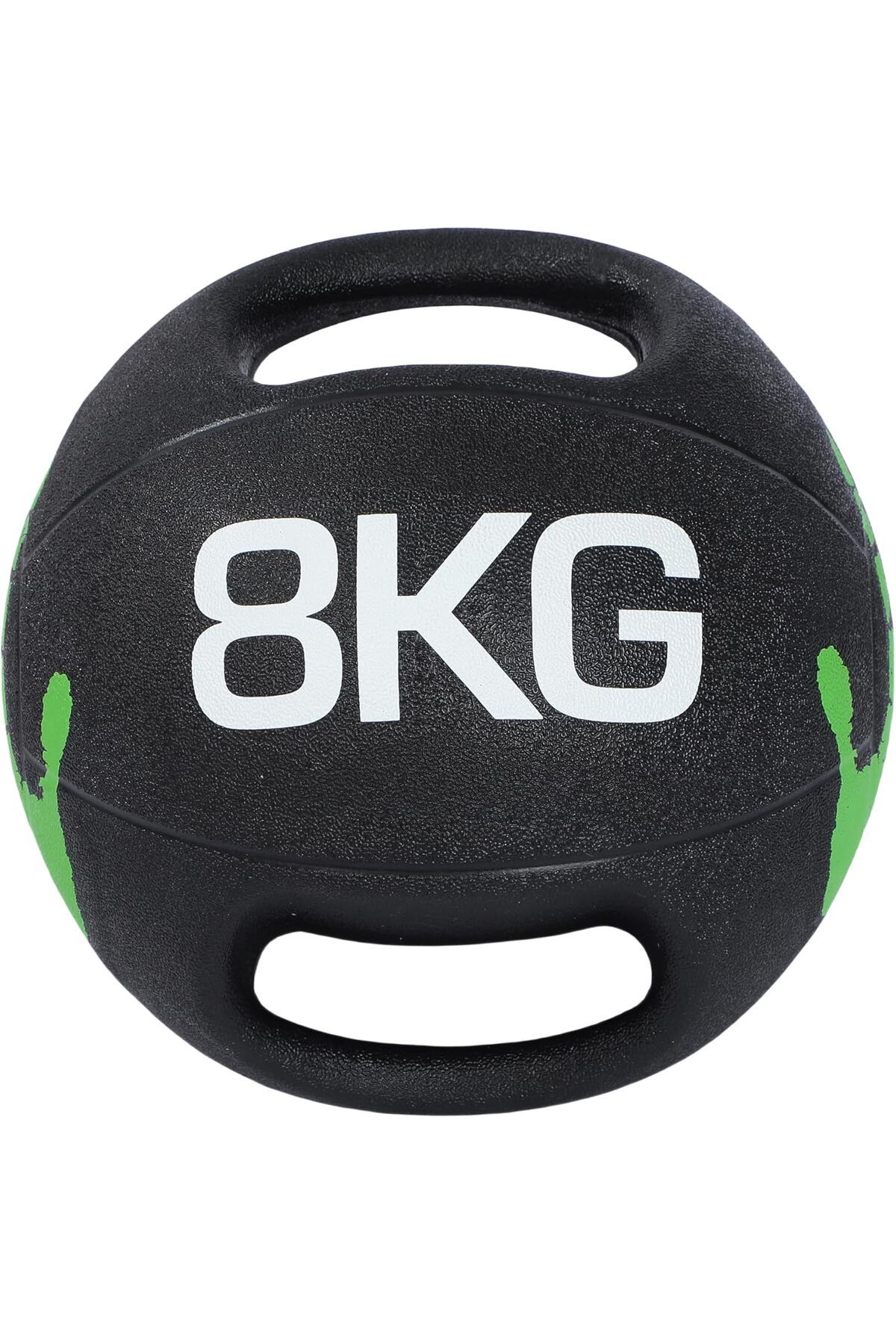 Endless-8 KG (17.6 LB) Medicine Ball with Dual Handle Grip | Black | Rubber | For Core Strength 1