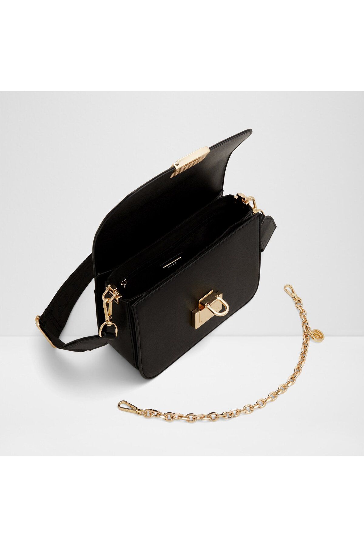 Aldo-Women's Black Cross Body Bag With Single Compartment 3