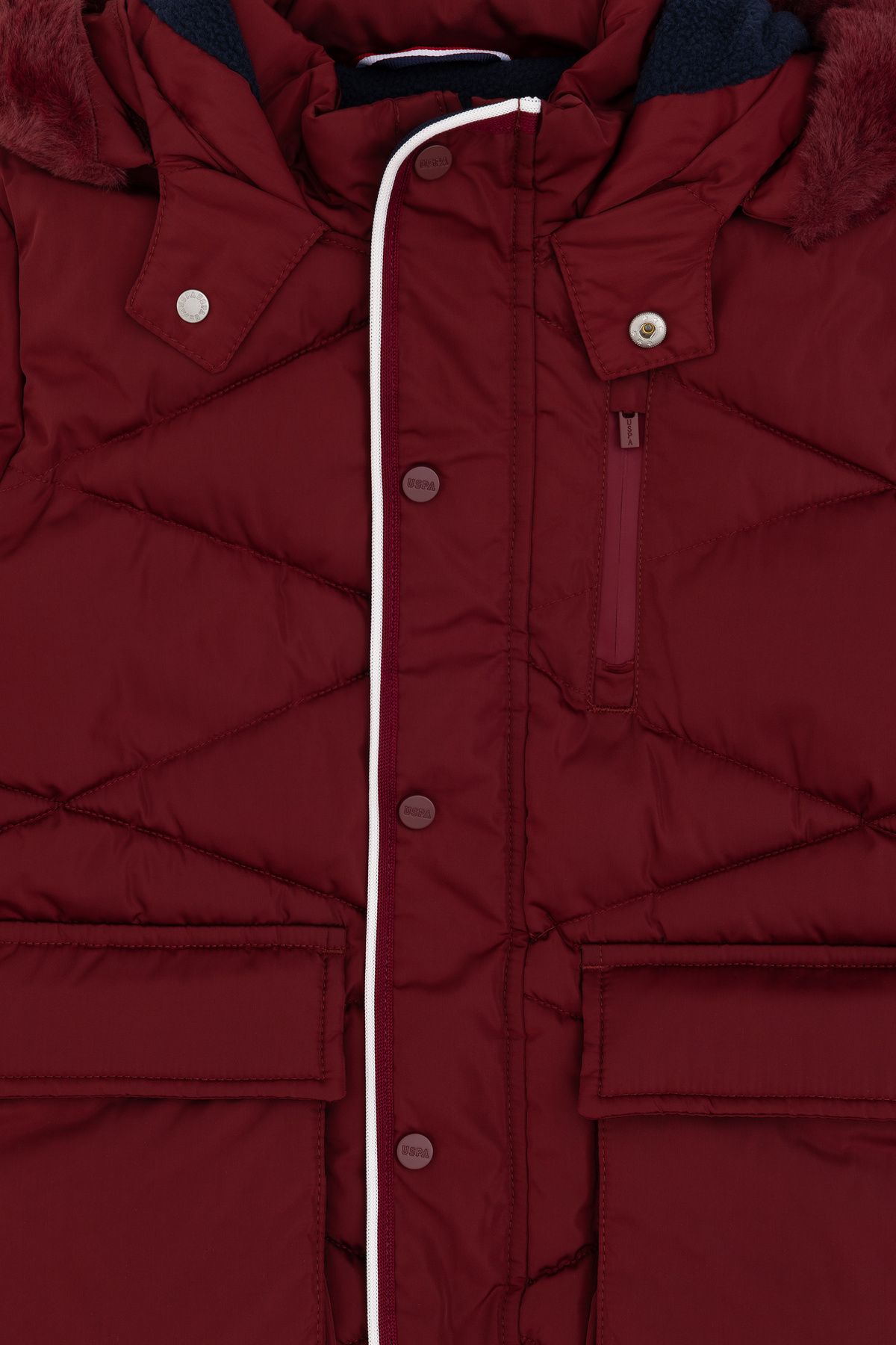 U.S. Polo Assn.-Boy's Burgundy Coat 50291717 -Vr014 3