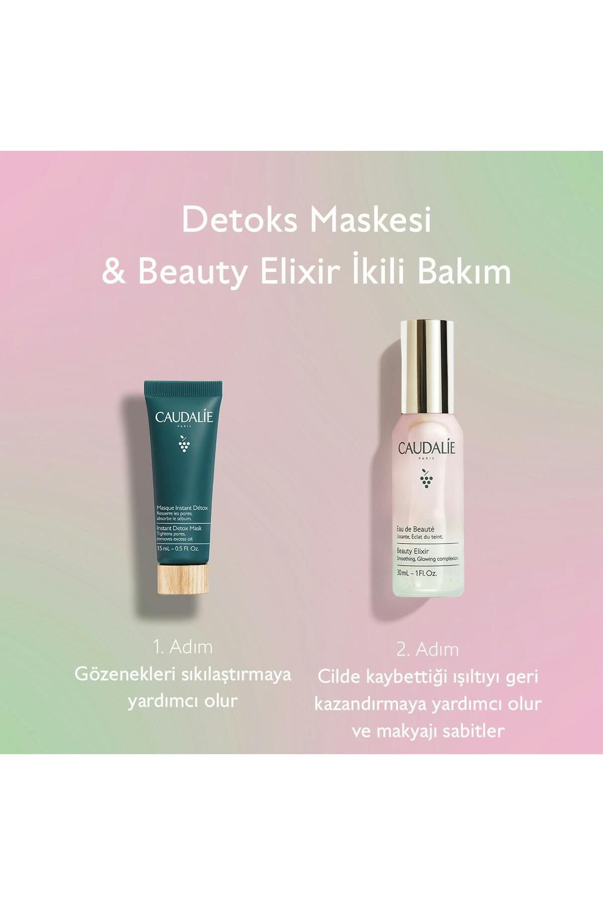 Caudalie Beauty Elixir & Detox Mask Duo (Beauty Elixir 30 ml + Detox Mask 15 ml)