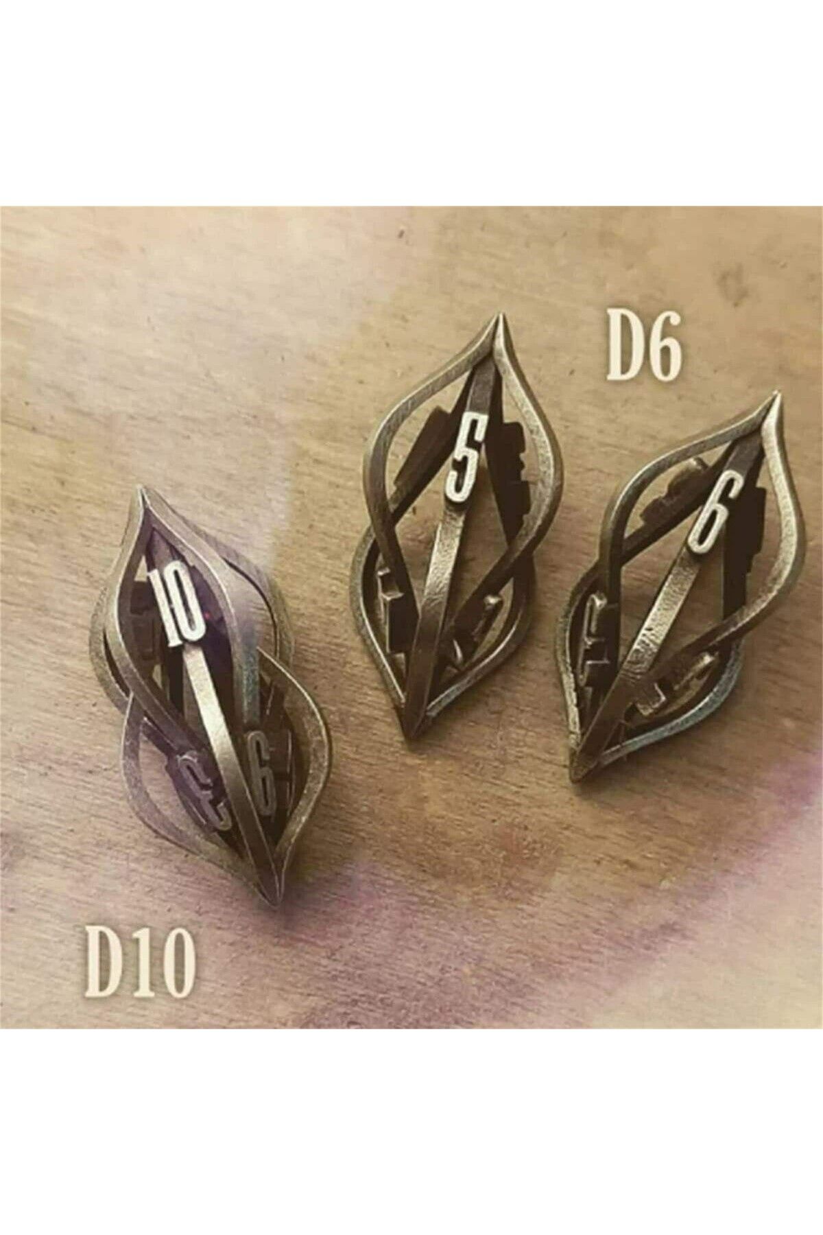 Choice-The Arcanum Dice Set 7PCS DND Dice 3D Metal Printed Metal Dice, RPG Dice For Tab 7