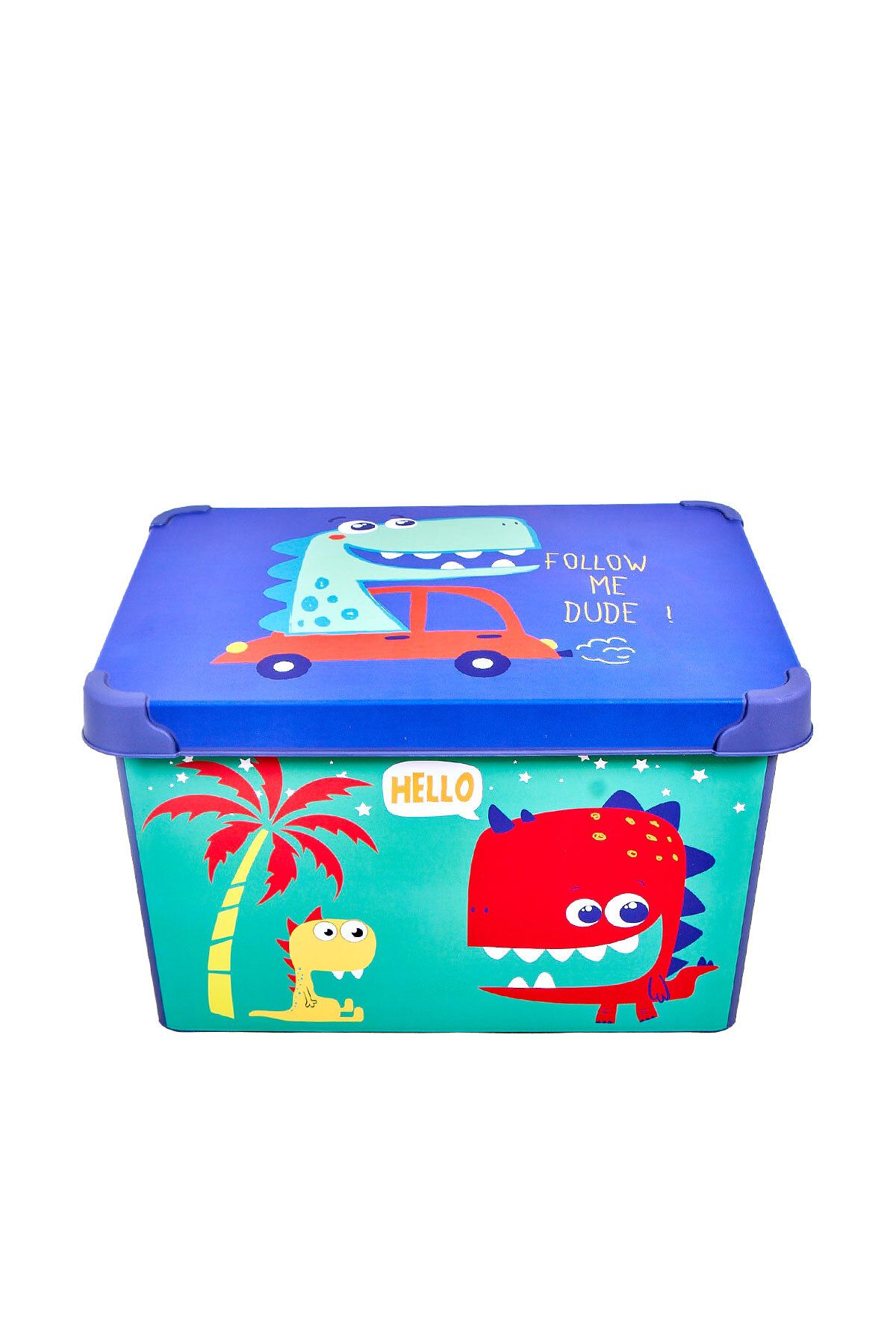 QUTU-Style Box Dude Patterned 17 L Decorative Storage Box 2