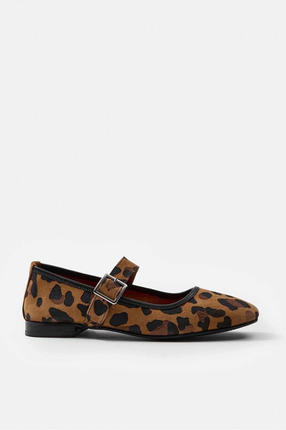 NILUFARR-Carol Leopard Genuine Leather Women's Ballerinas 2