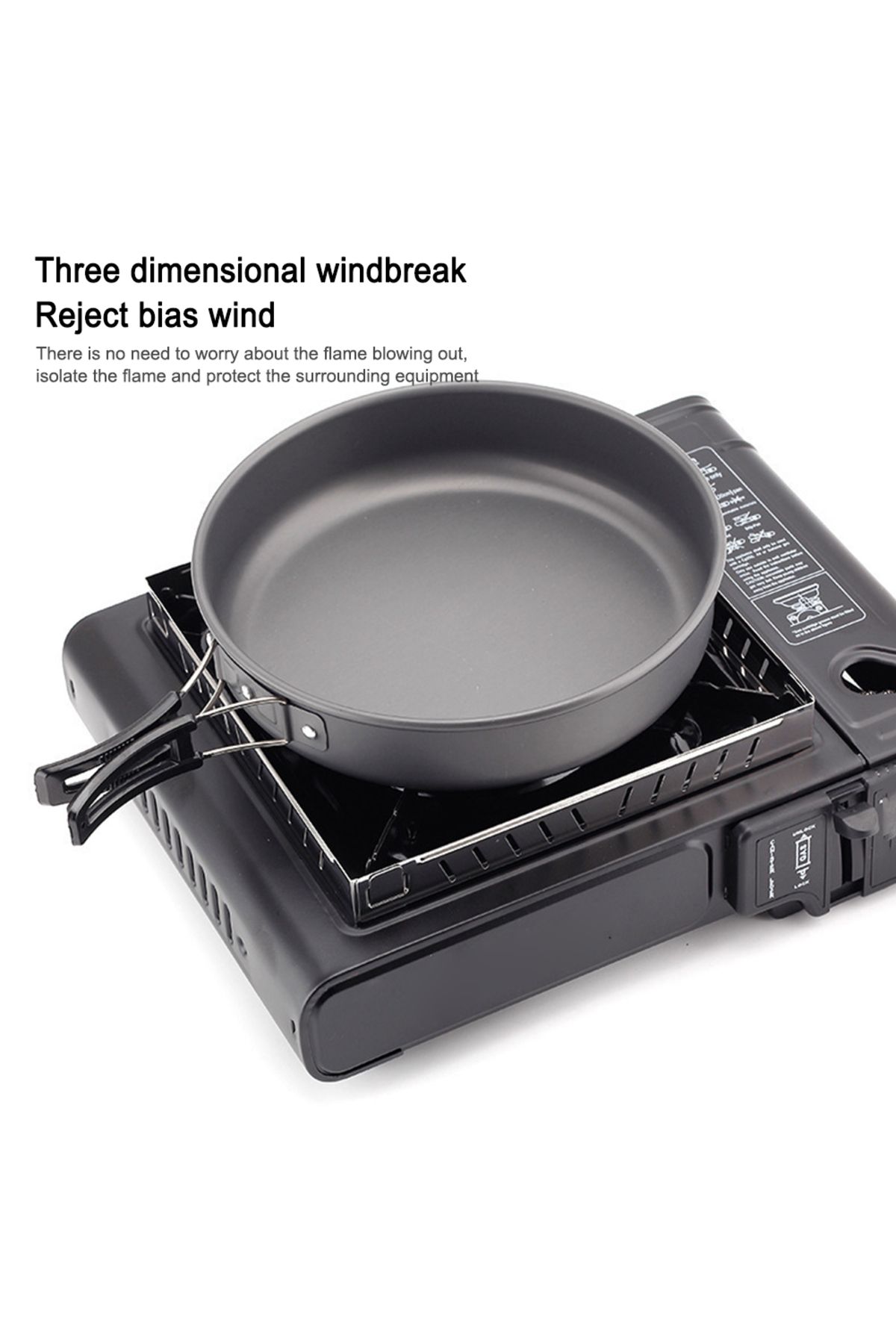 Choice-Camping Stove Windscreen Detachable Gas Stove Wind Protector Stainless Steel Furnace Stove Wind S... 3
