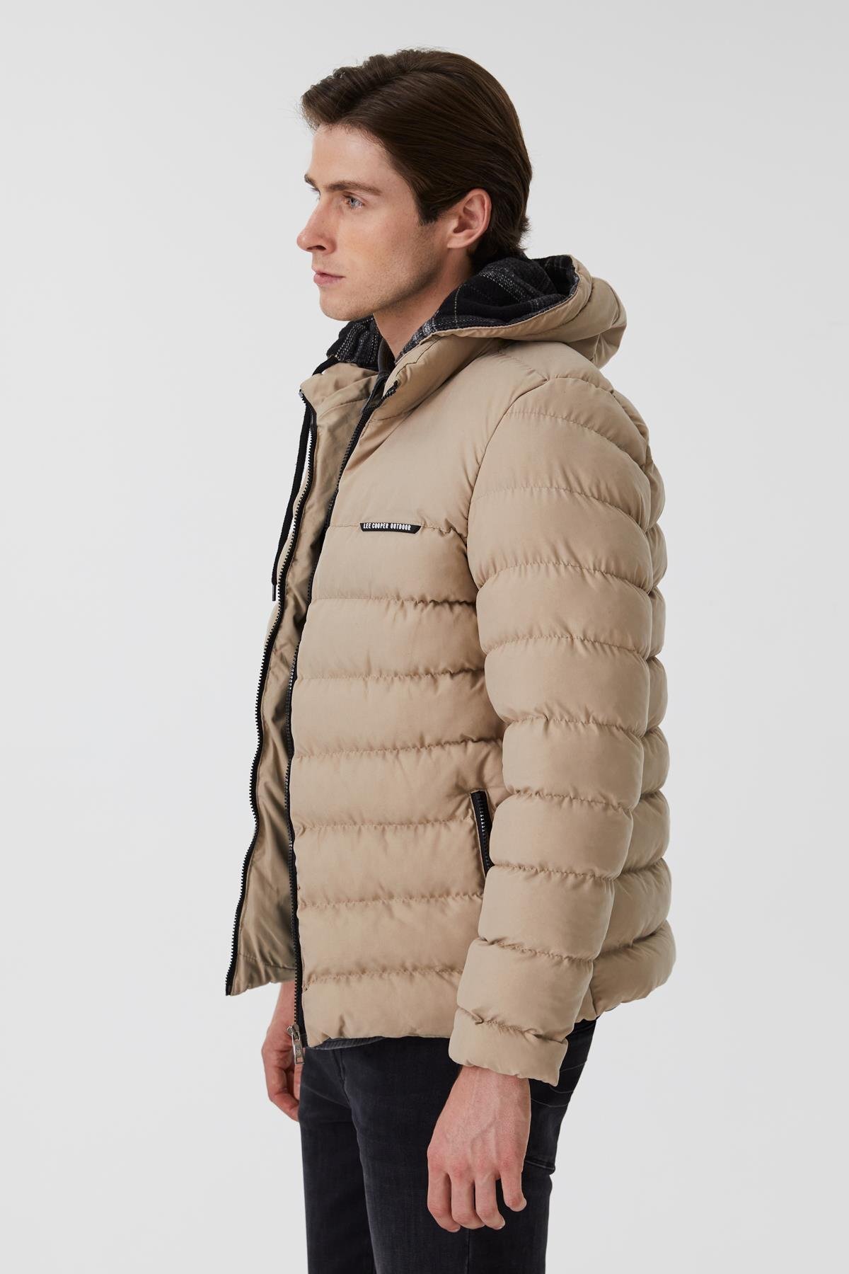 کاپشن مردانه هودی | لی کوپر Lee Cooper 5003071605 TR - تصویر 3