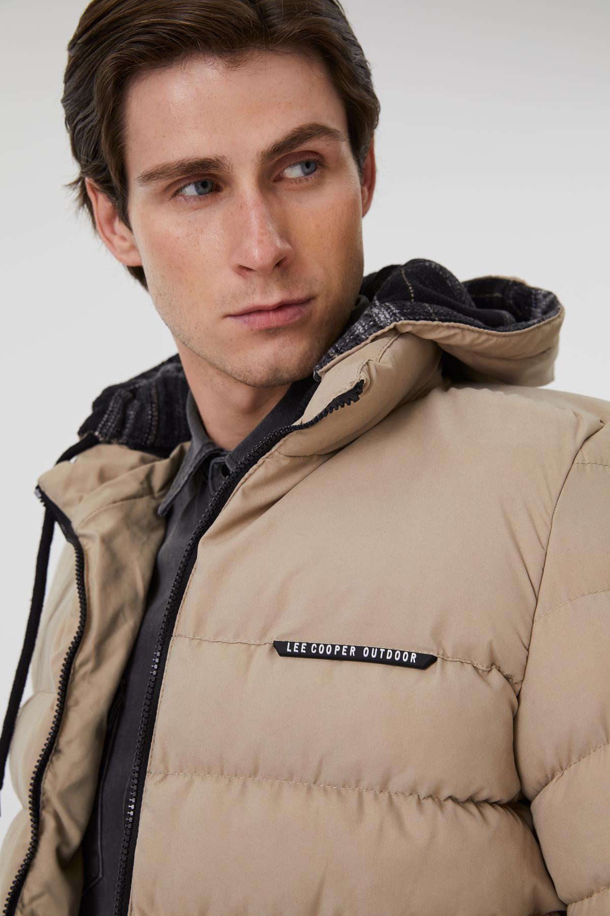 کاپشن مردانه هودی | لی کوپر Lee Cooper 5003071605 TR - تصویر 5